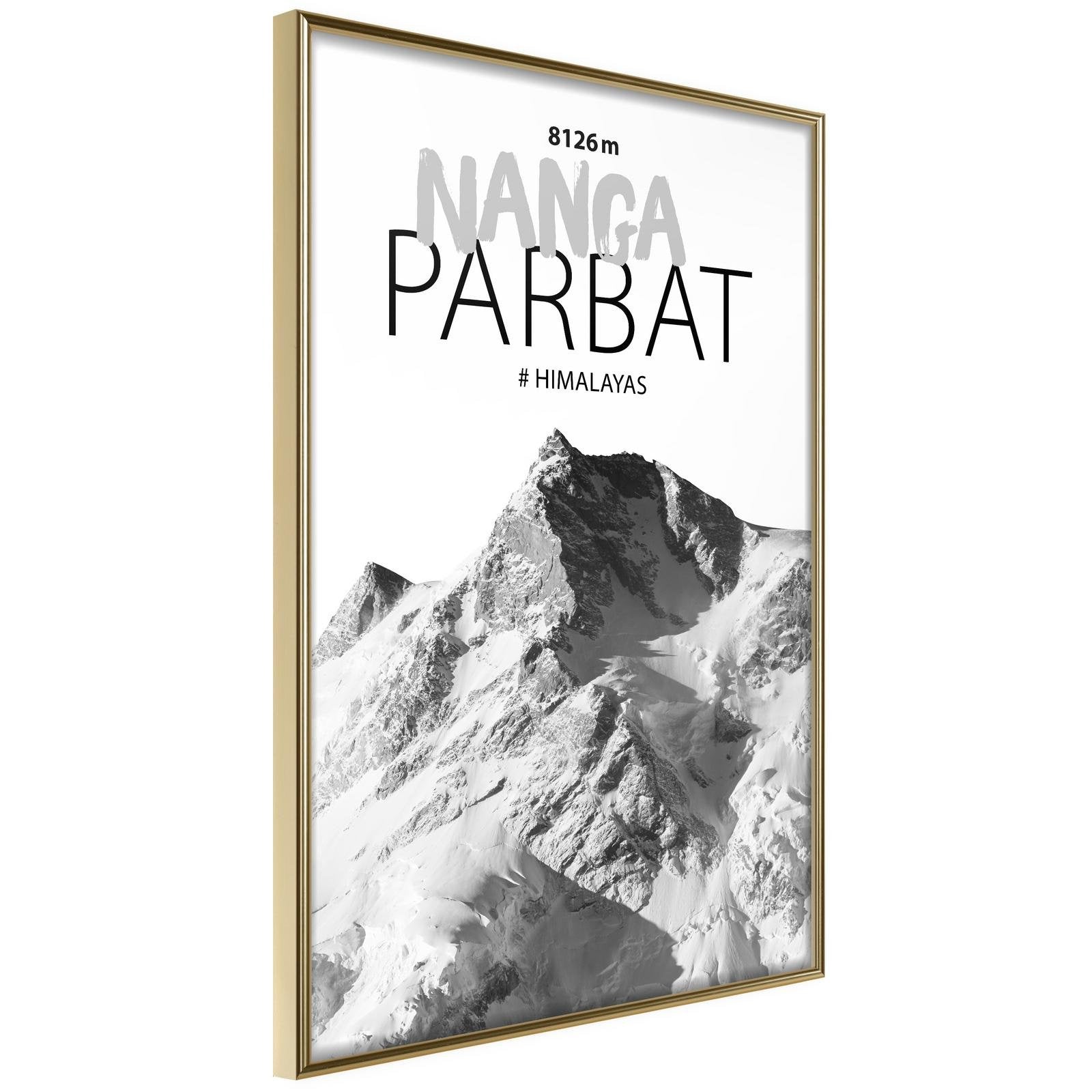 Inramad Poster / Tavla - Peaks of the World: Nanga Parbat-Poster Inramad-Artgeist-peaceofhome.se