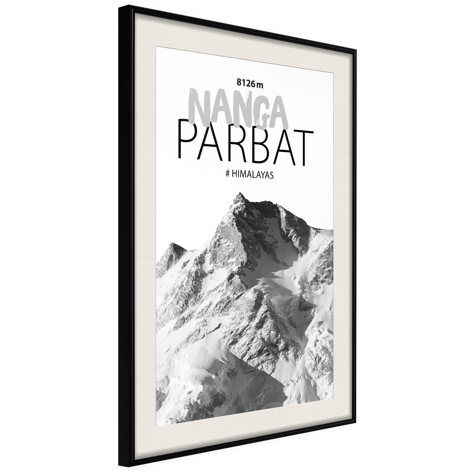 Inramad Poster / Tavla - Peaks of the World: Nanga Parbat-Poster Inramad-Artgeist-peaceofhome.se