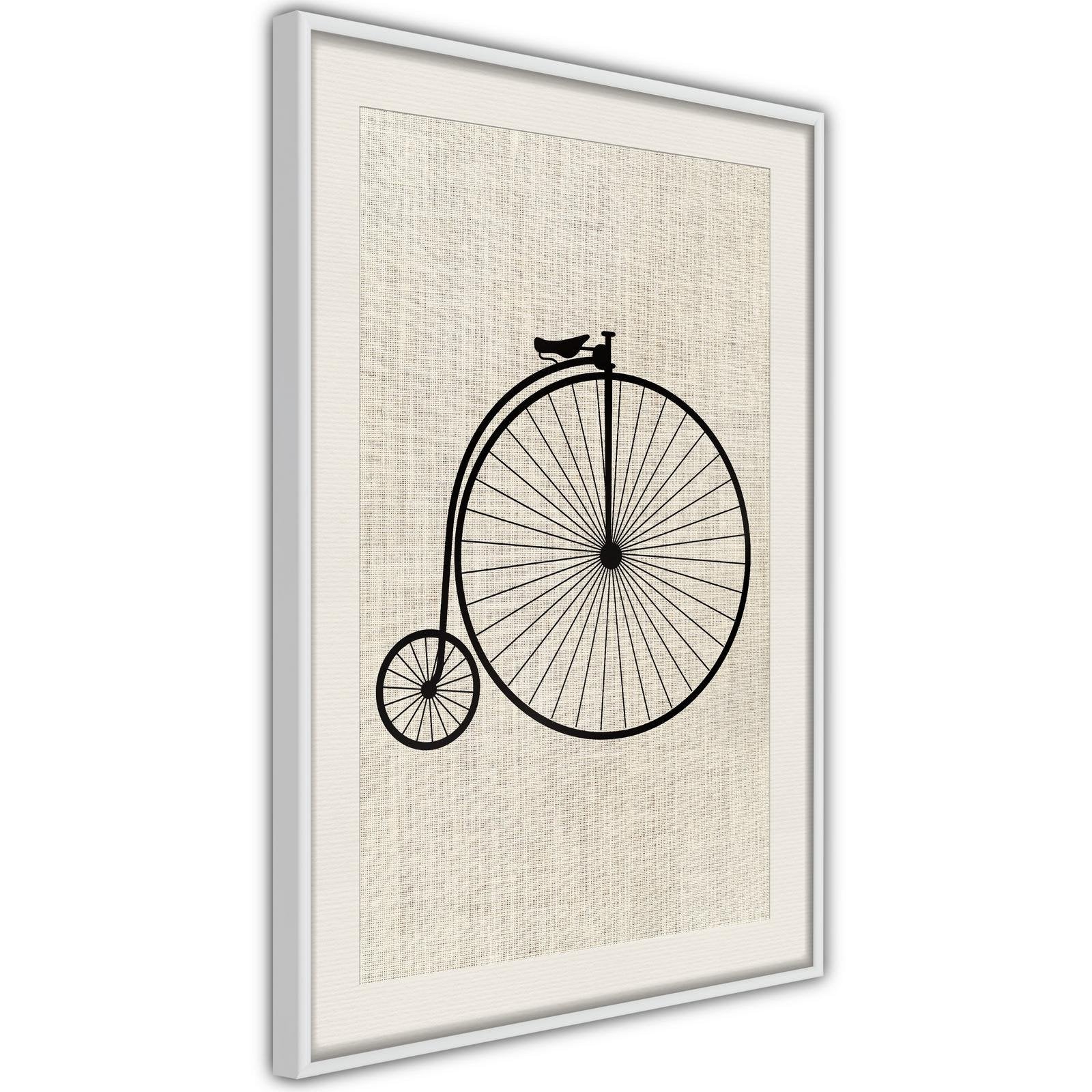 Inramad Poster / Tavla - Penny-Farthing-Poster Inramad-Artgeist-peaceofhome.se