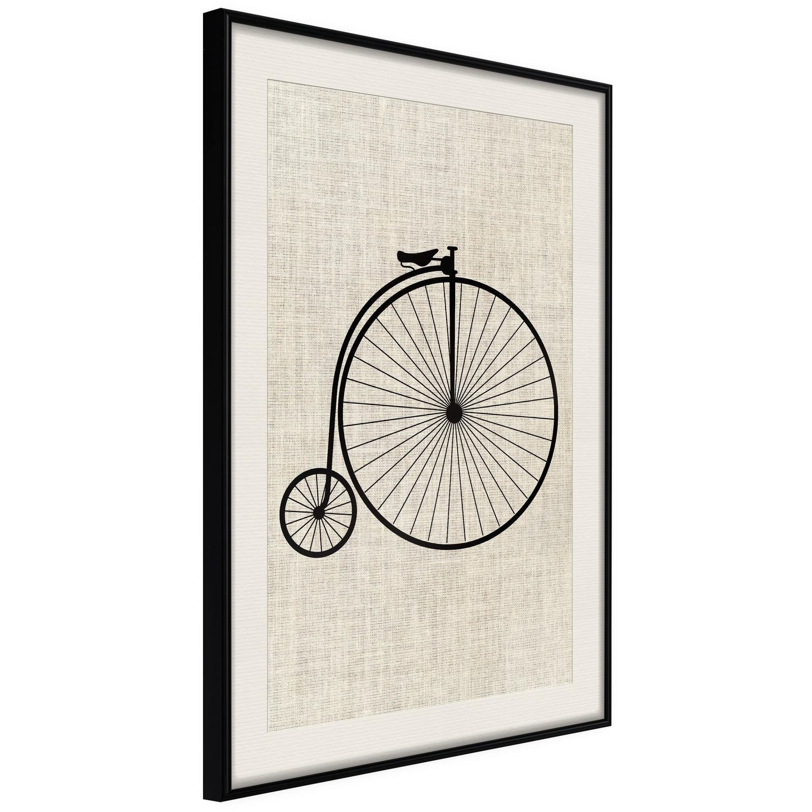 Inramad Poster / Tavla - Penny-Farthing-Poster Inramad-Artgeist-peaceofhome.se