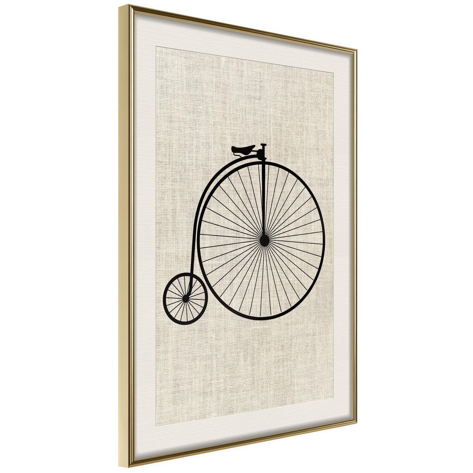 Inramad Poster / Tavla - Penny-Farthing-Poster Inramad-Artgeist-peaceofhome.se