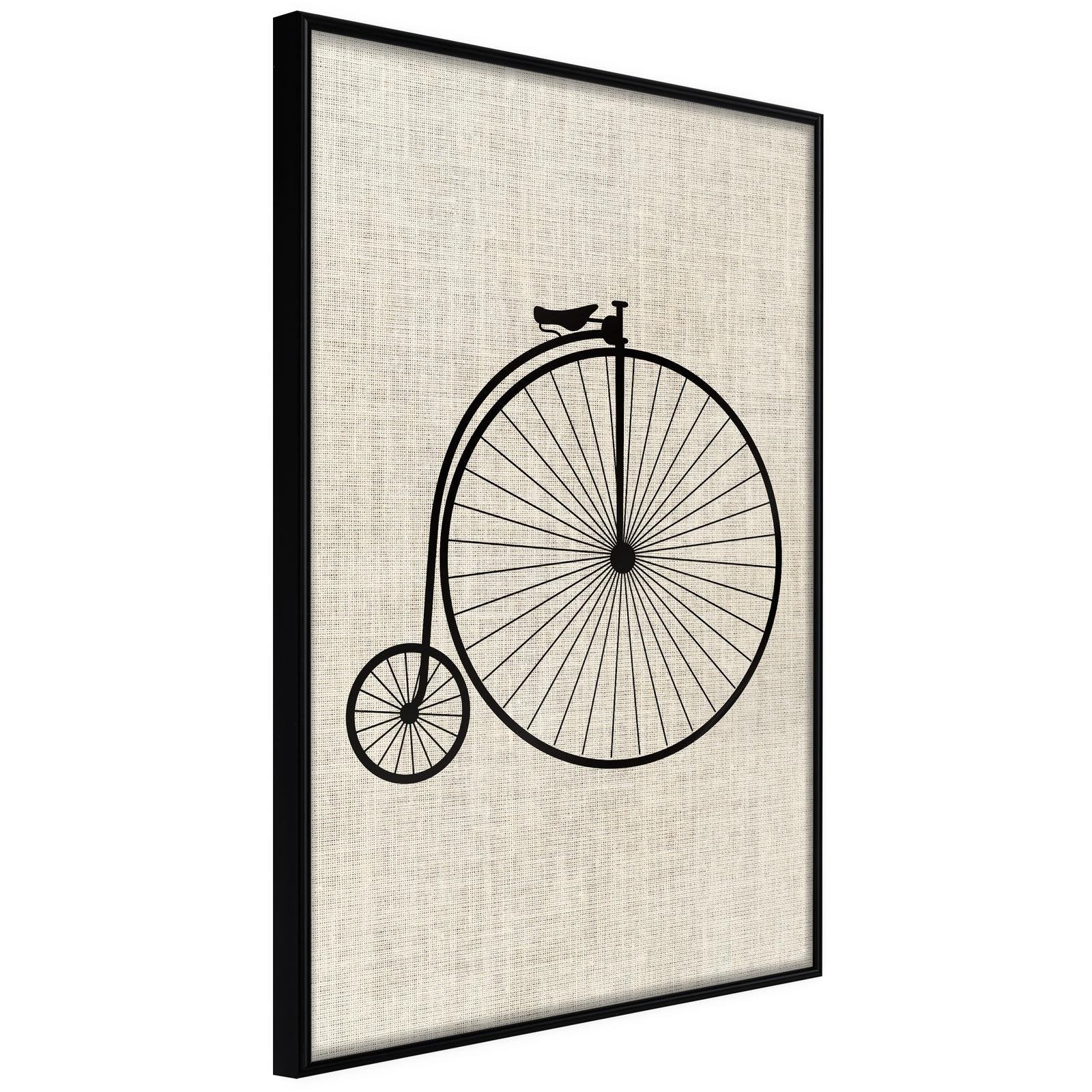 Inramad Poster / Tavla - Penny-Farthing-Poster Inramad-Artgeist-peaceofhome.se