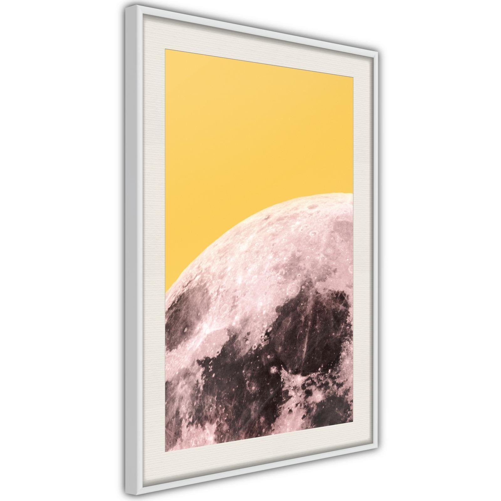 Inramad Poster / Tavla - Pink Moon-Poster Inramad-Artgeist-peaceofhome.se
