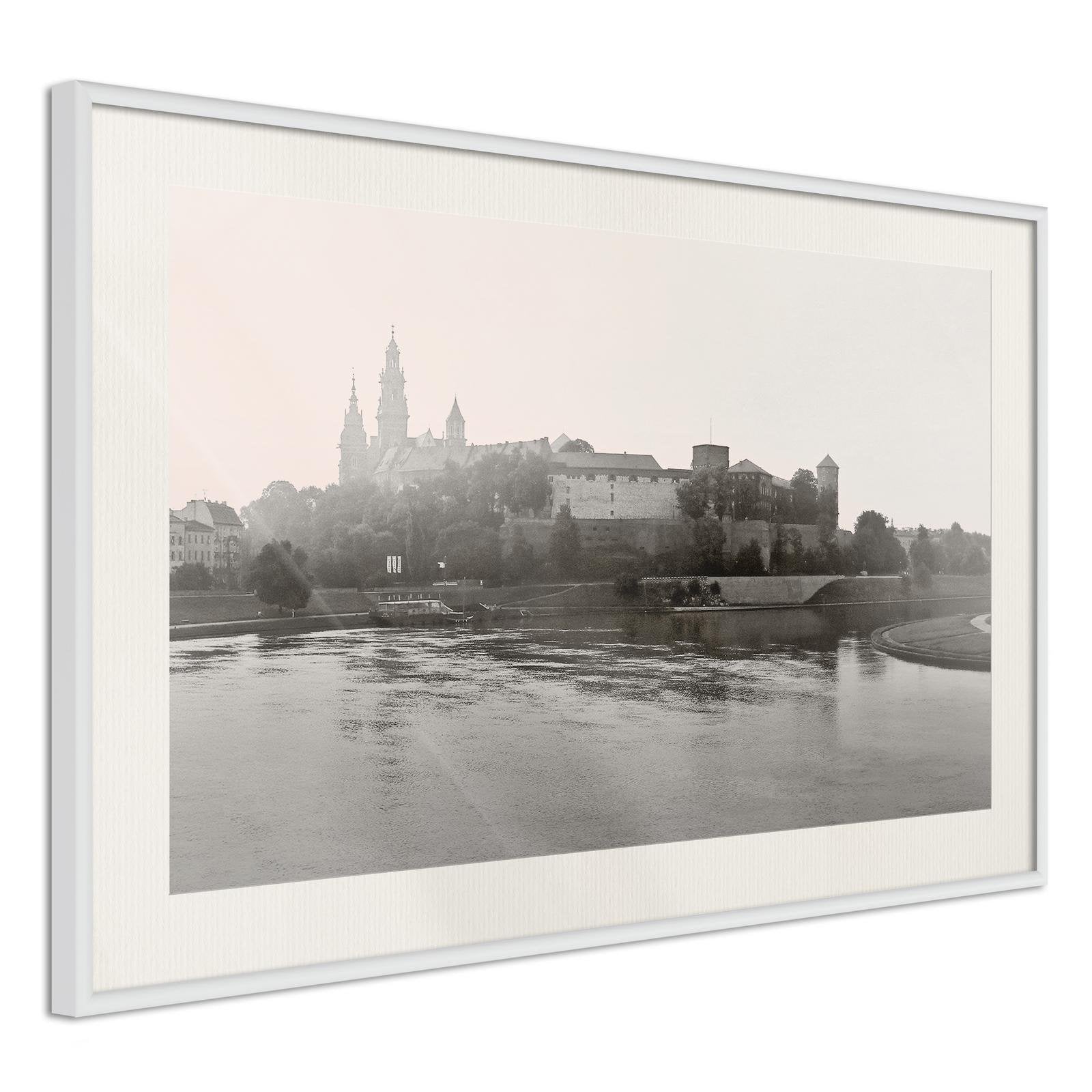 Inramad Poster / Tavla - Postcard from Cracow: Wawel I-Affisch-Artgeist-peaceofhome.se