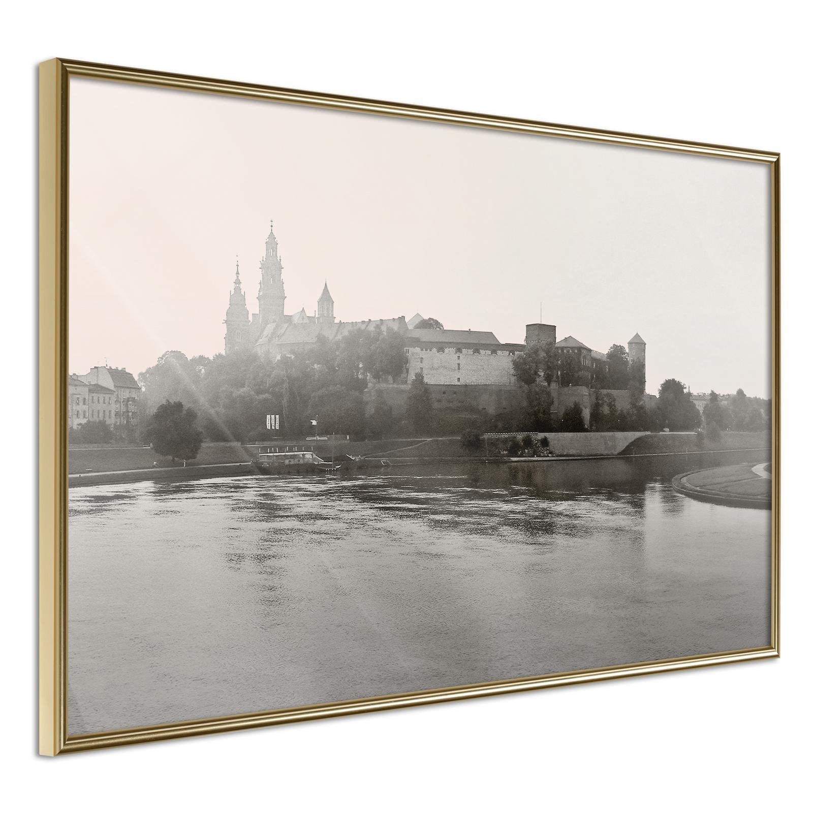 Inramad Poster / Tavla - Postcard from Cracow: Wawel I-Affisch-Artgeist-peaceofhome.se