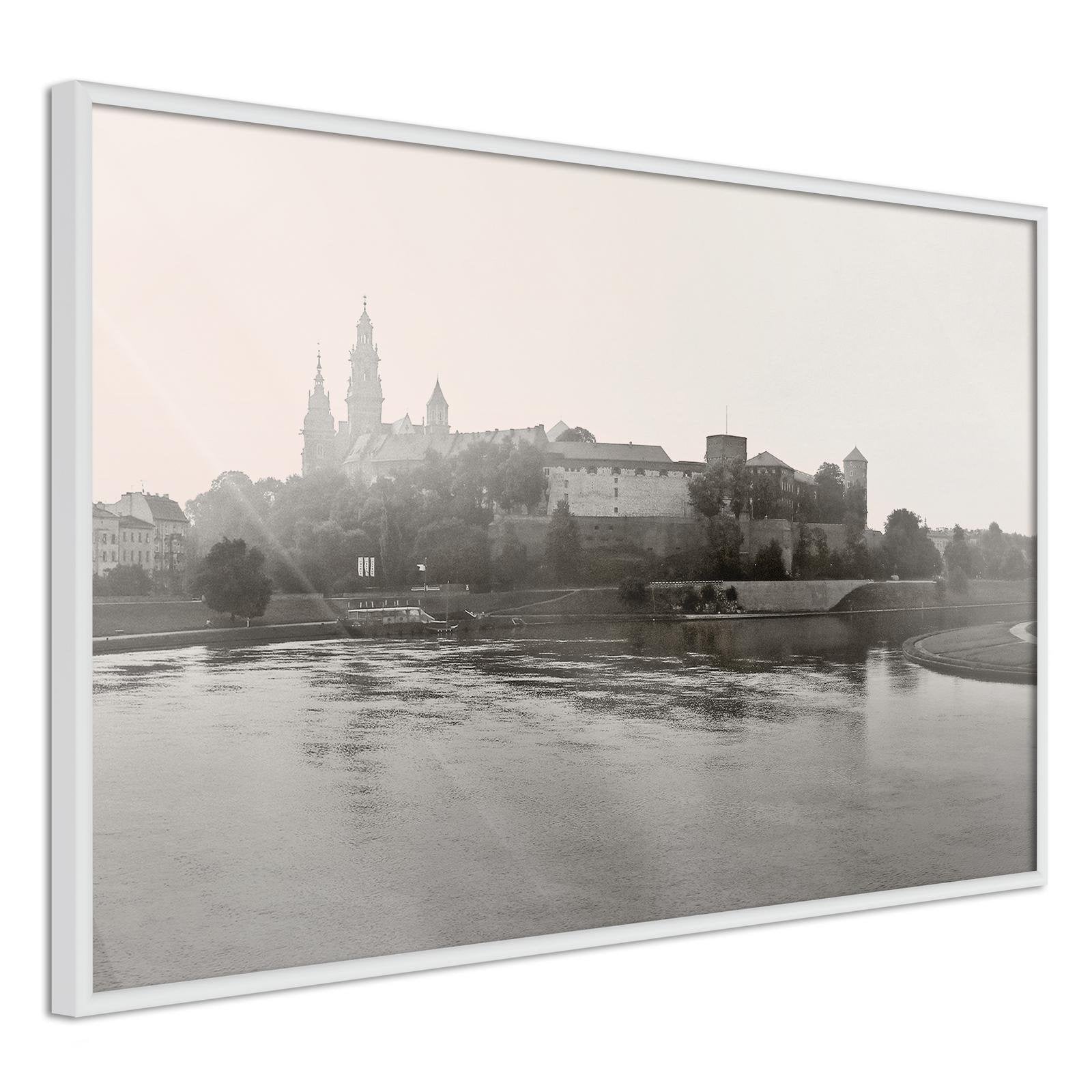 Inramad Poster / Tavla - Postcard from Cracow: Wawel I-Affisch-Artgeist-peaceofhome.se