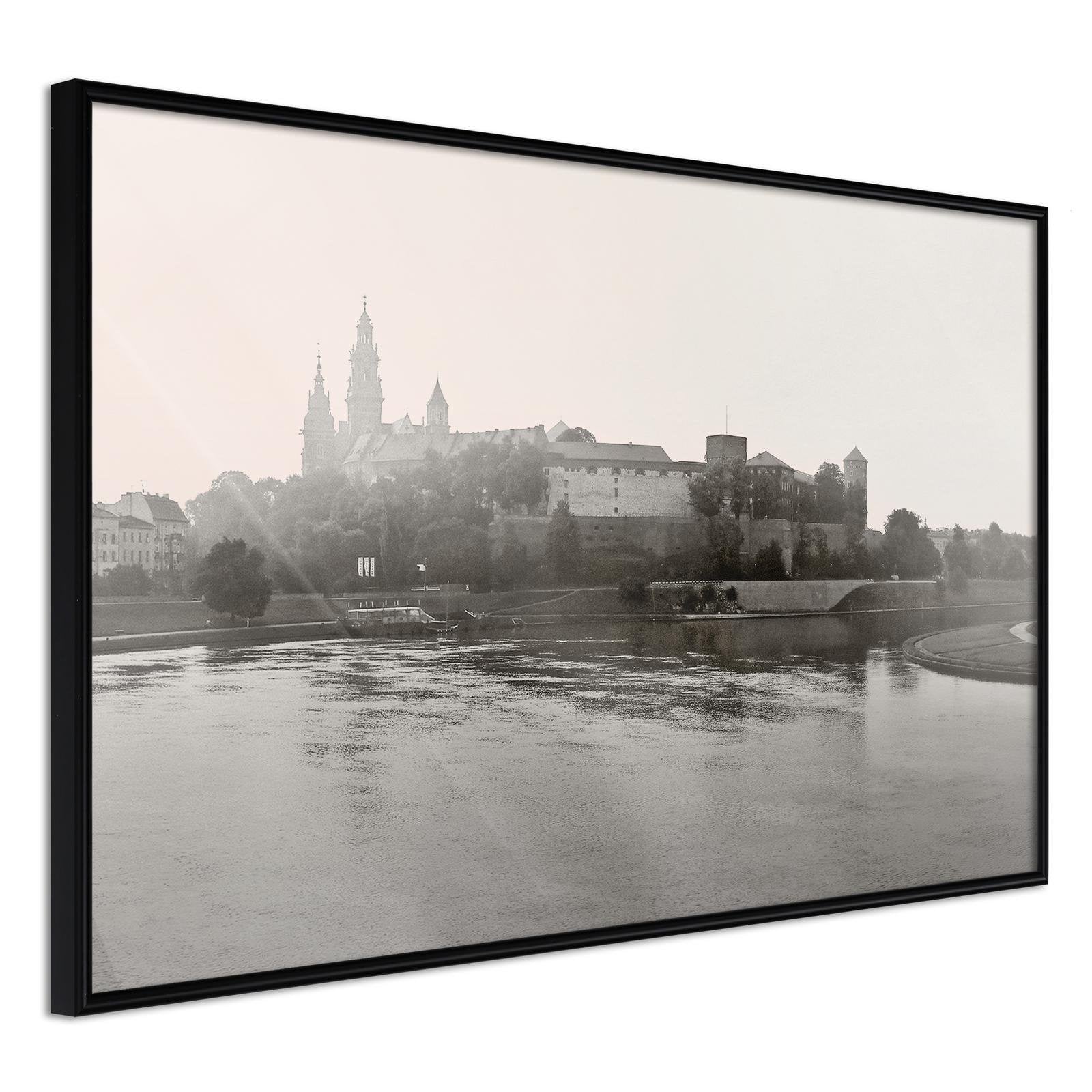 Inramad Poster / Tavla - Postcard from Cracow: Wawel I-Affisch-Artgeist-peaceofhome.se