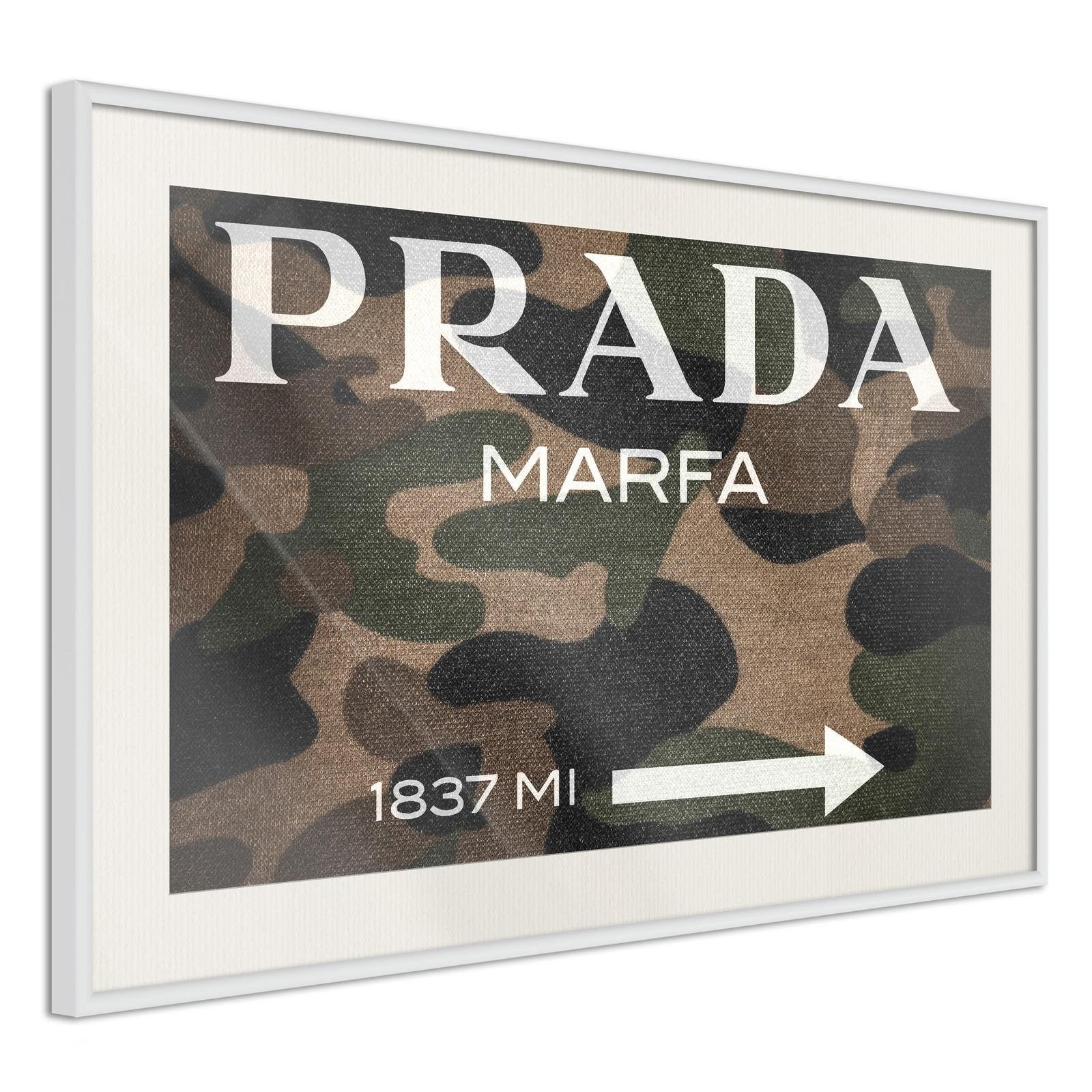 Inramad Poster / Tavla - Prada (Camo)-Poster Inramad-Artgeist-peaceofhome.se