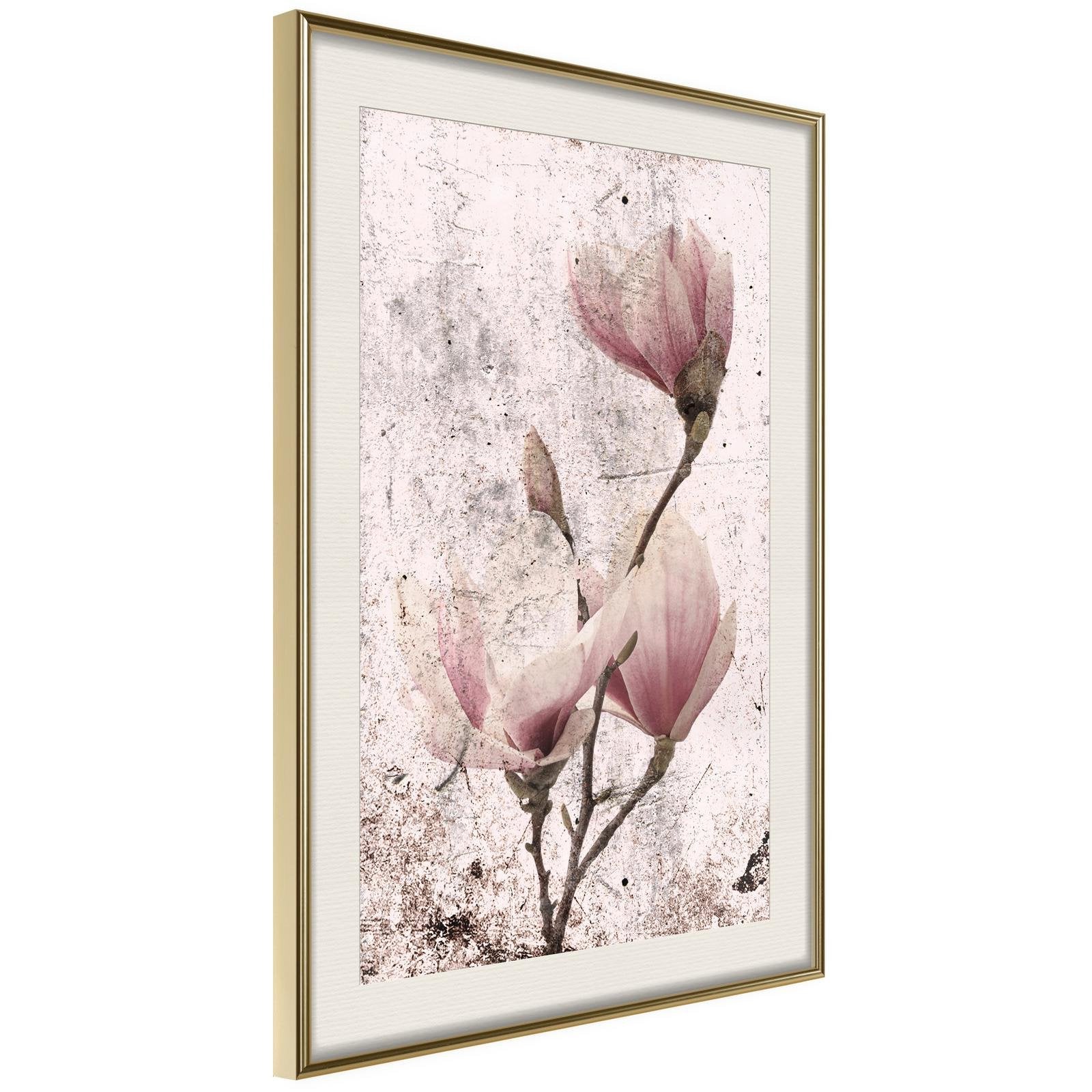 Inramad Poster / Tavla - Queen of Spring Flowers II-Poster Inramad-Artgeist-20x30-Guldram med passepartout-peaceofhome.se