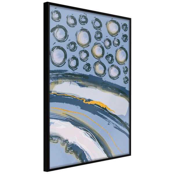 Inramad Poster / Tavla - Rain on the Highway-Poster Inramad-Artgeist-peaceofhome.se