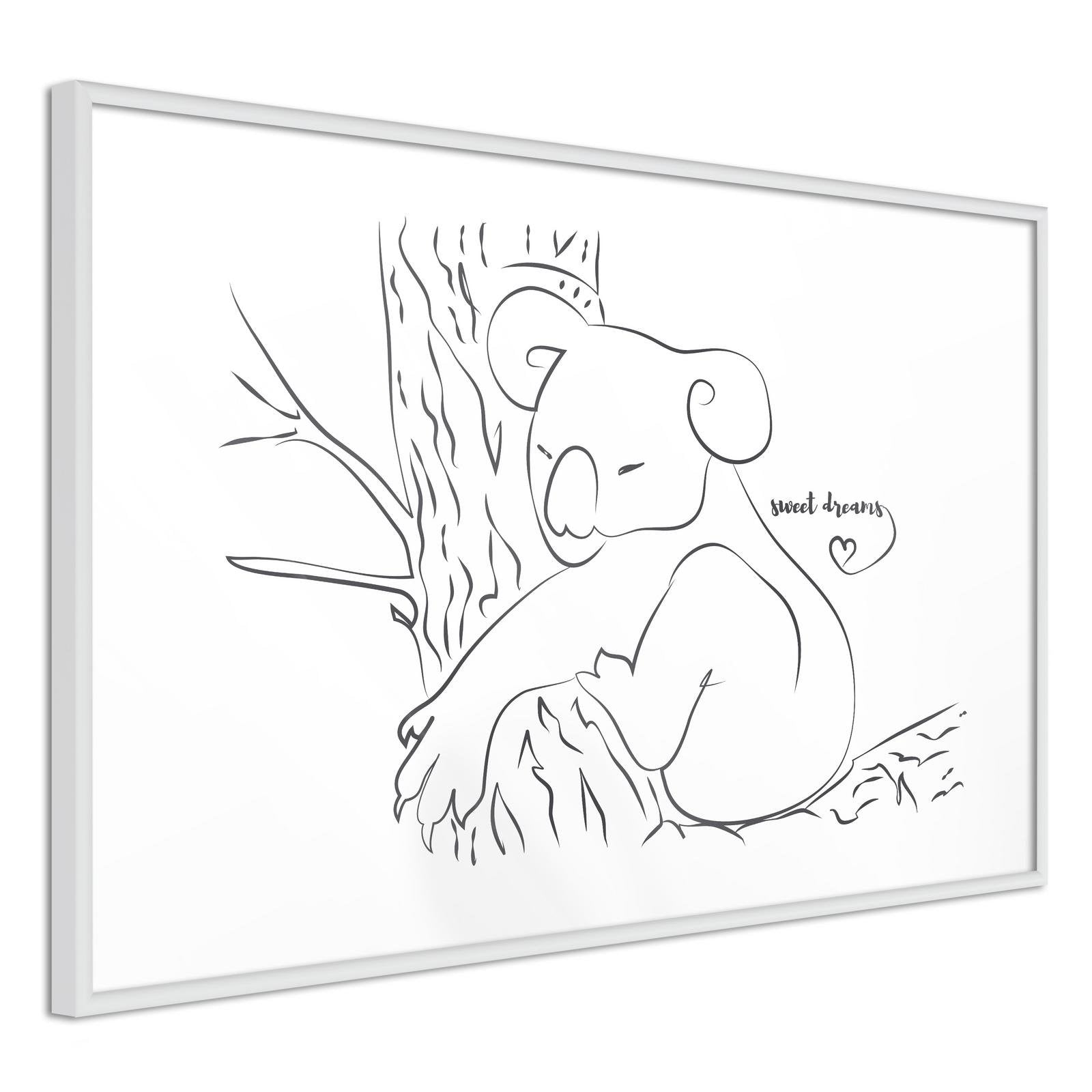 Inramad Poster / Tavla - Resting Koala-Poster Inramad-Artgeist-peaceofhome.se