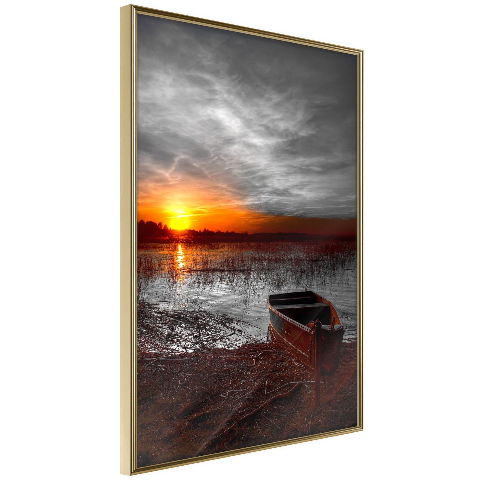 Inramad Poster / Tavla - Rising Sun-Poster Inramad-Artgeist-peaceofhome.se