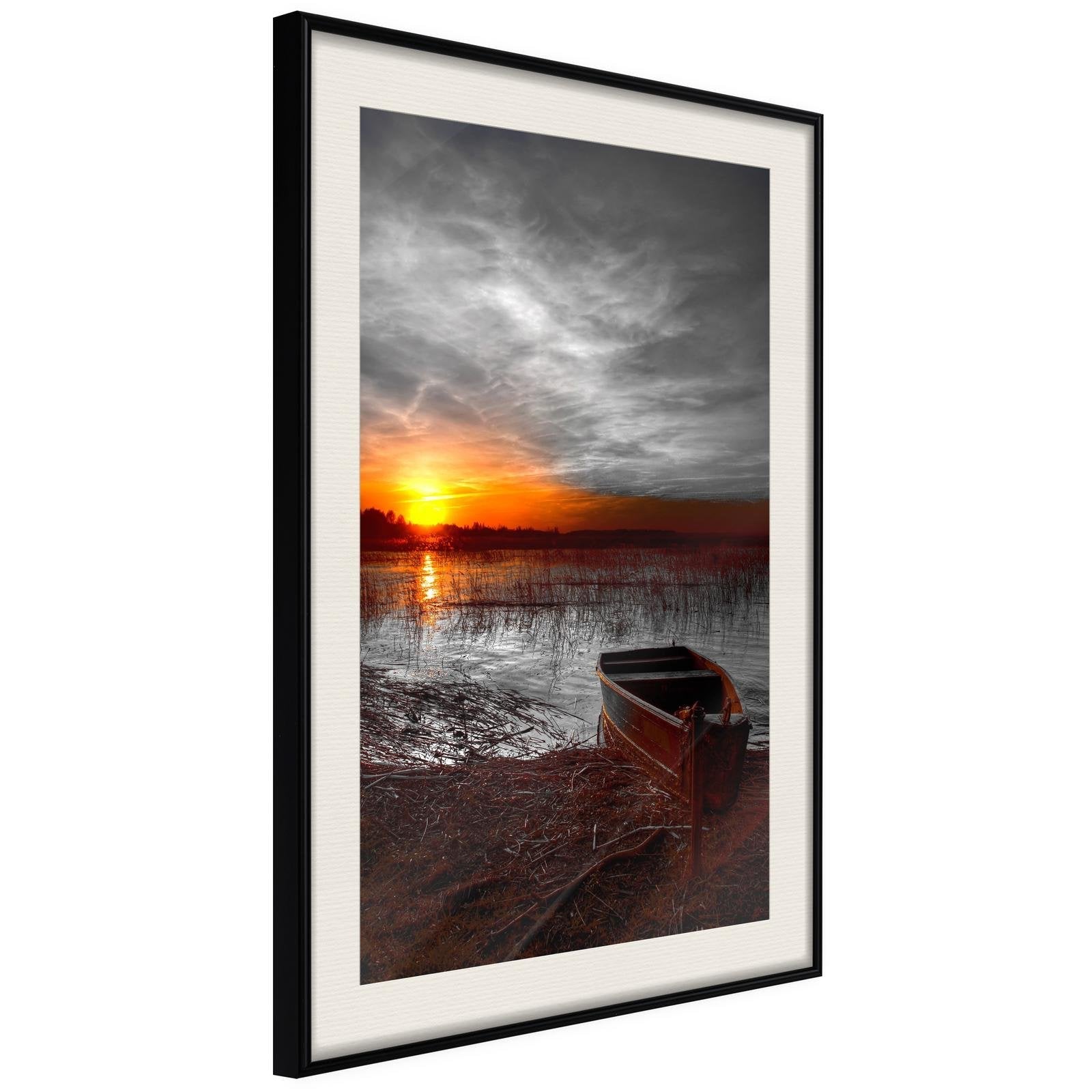 Inramad Poster / Tavla - Rising Sun-Poster Inramad-Artgeist-peaceofhome.se