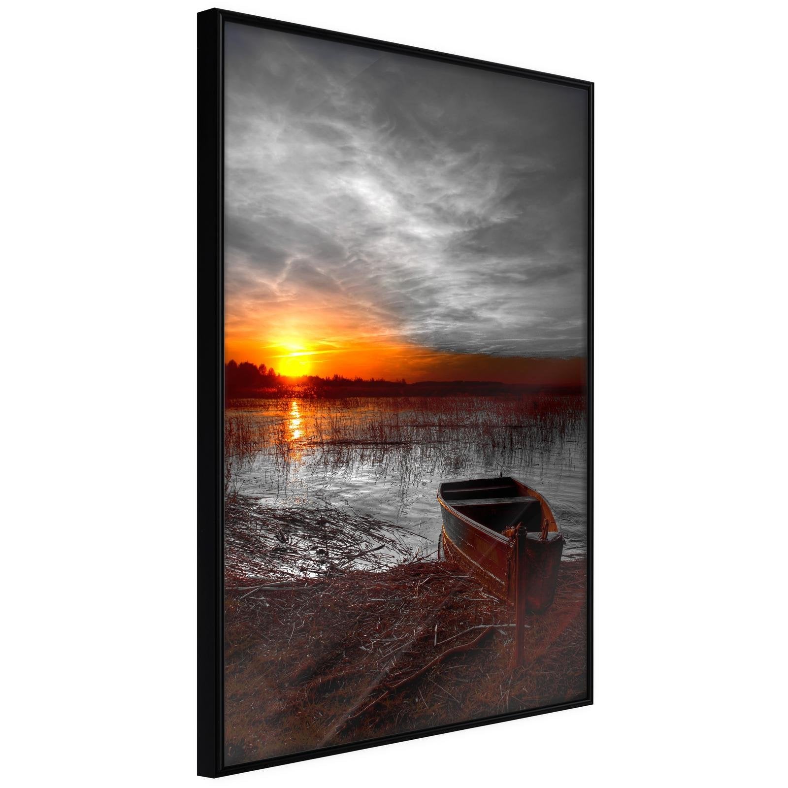 Inramad Poster / Tavla - Rising Sun-Poster Inramad-Artgeist-peaceofhome.se