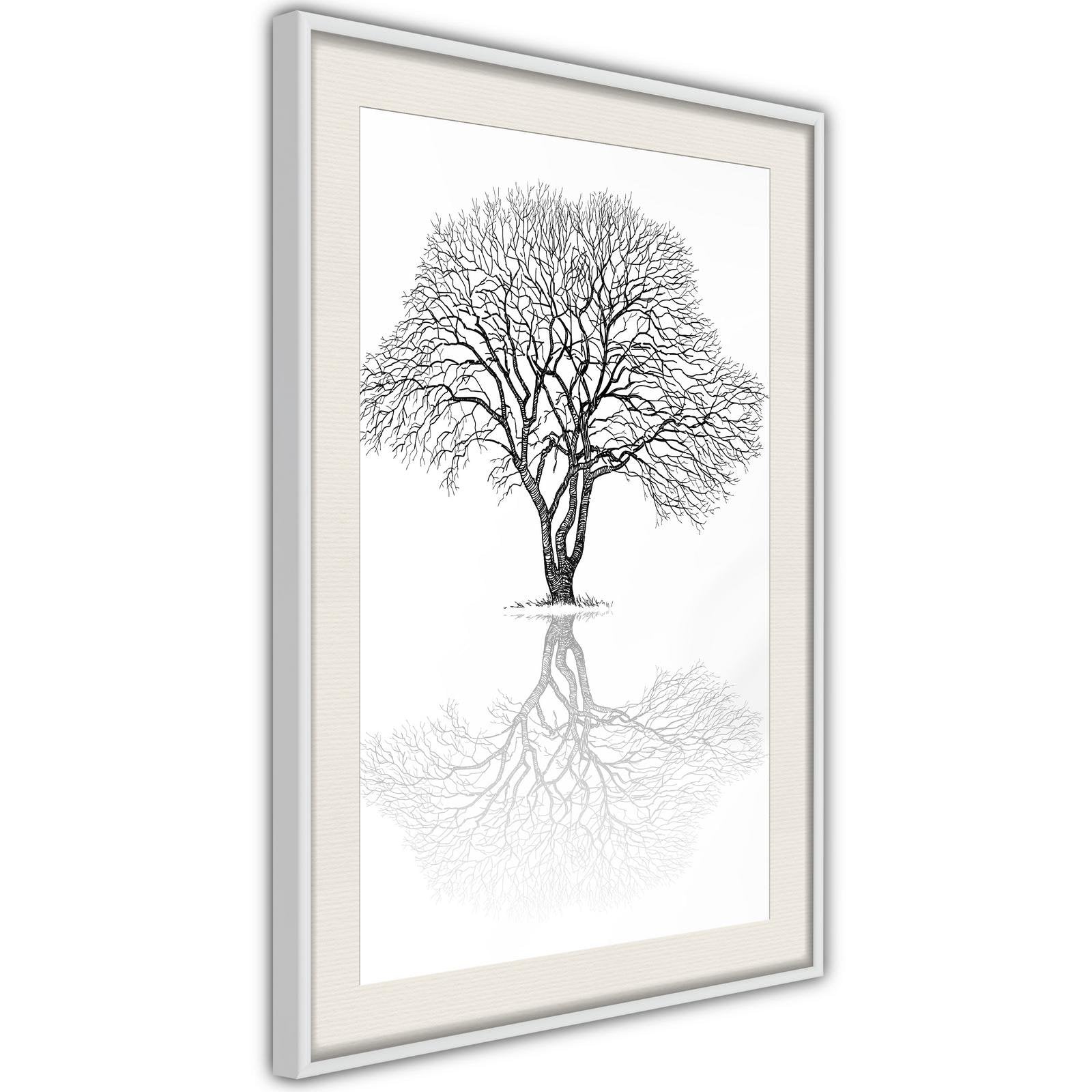 Inramad Poster / Tavla - Roots or Treetop?-Poster Inramad-Artgeist-peaceofhome.se