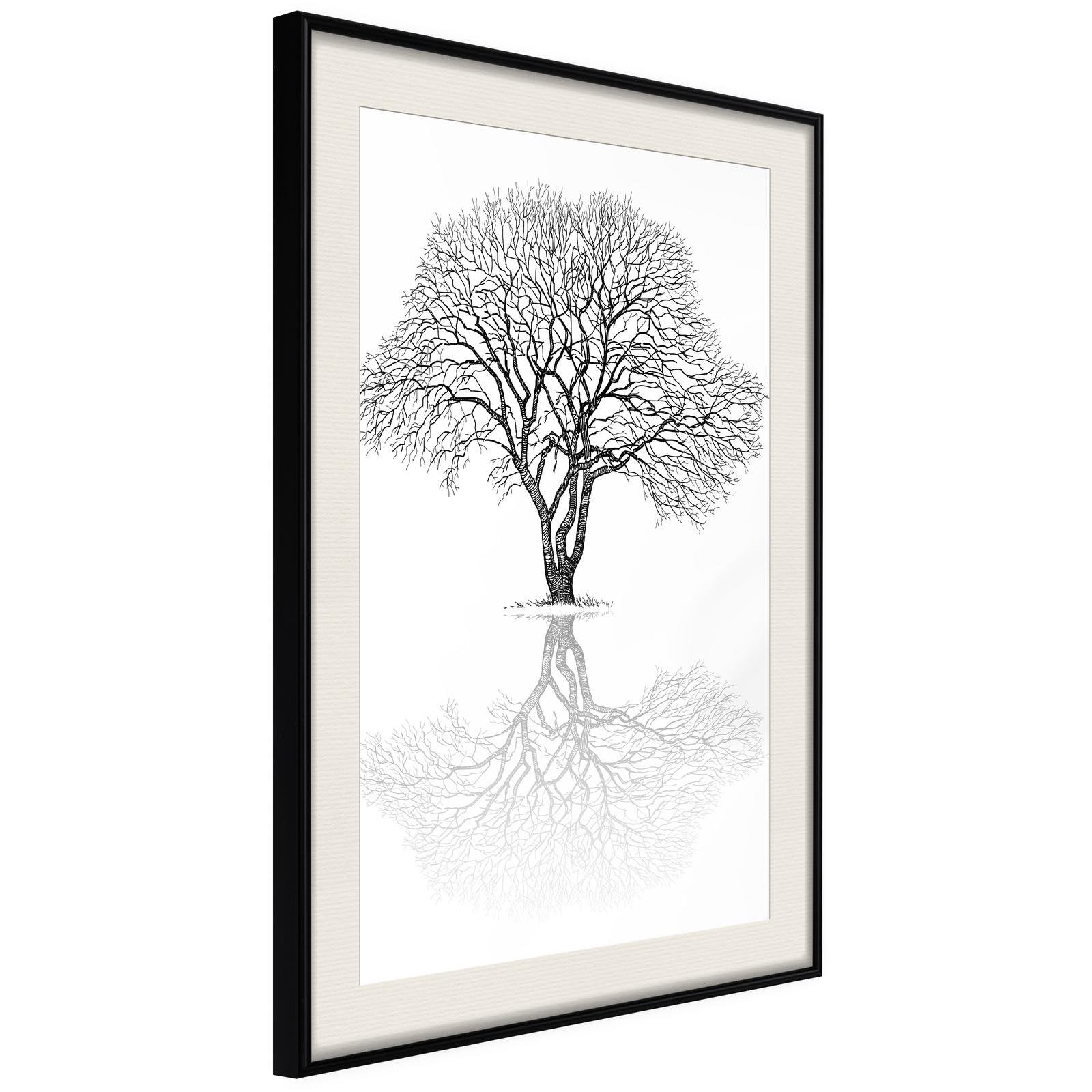 Inramad Poster / Tavla - Roots or Treetop?-Poster Inramad-Artgeist-peaceofhome.se