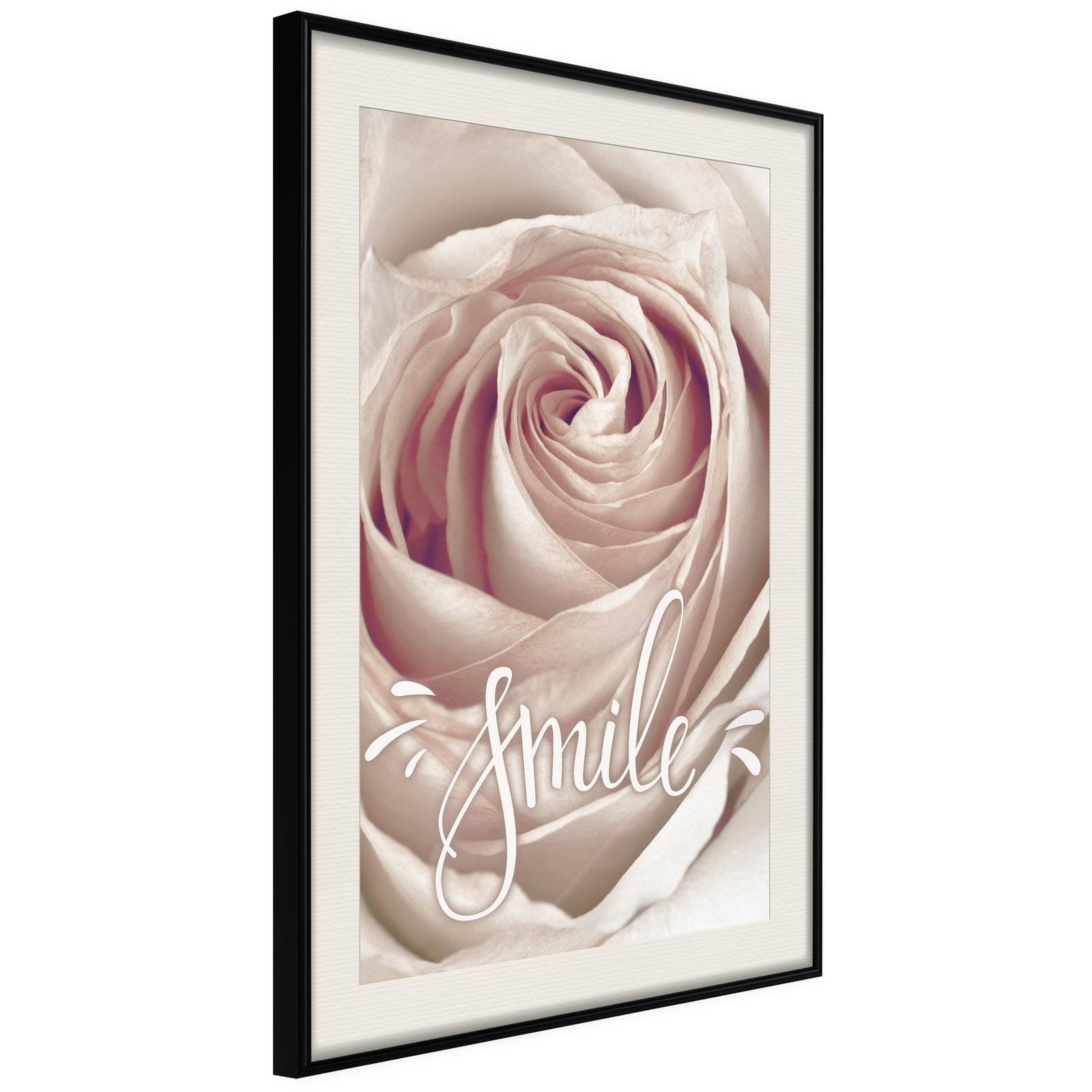 Inramad Poster / Tavla - Rose with a Message-Poster Inramad-Artgeist-peaceofhome.se