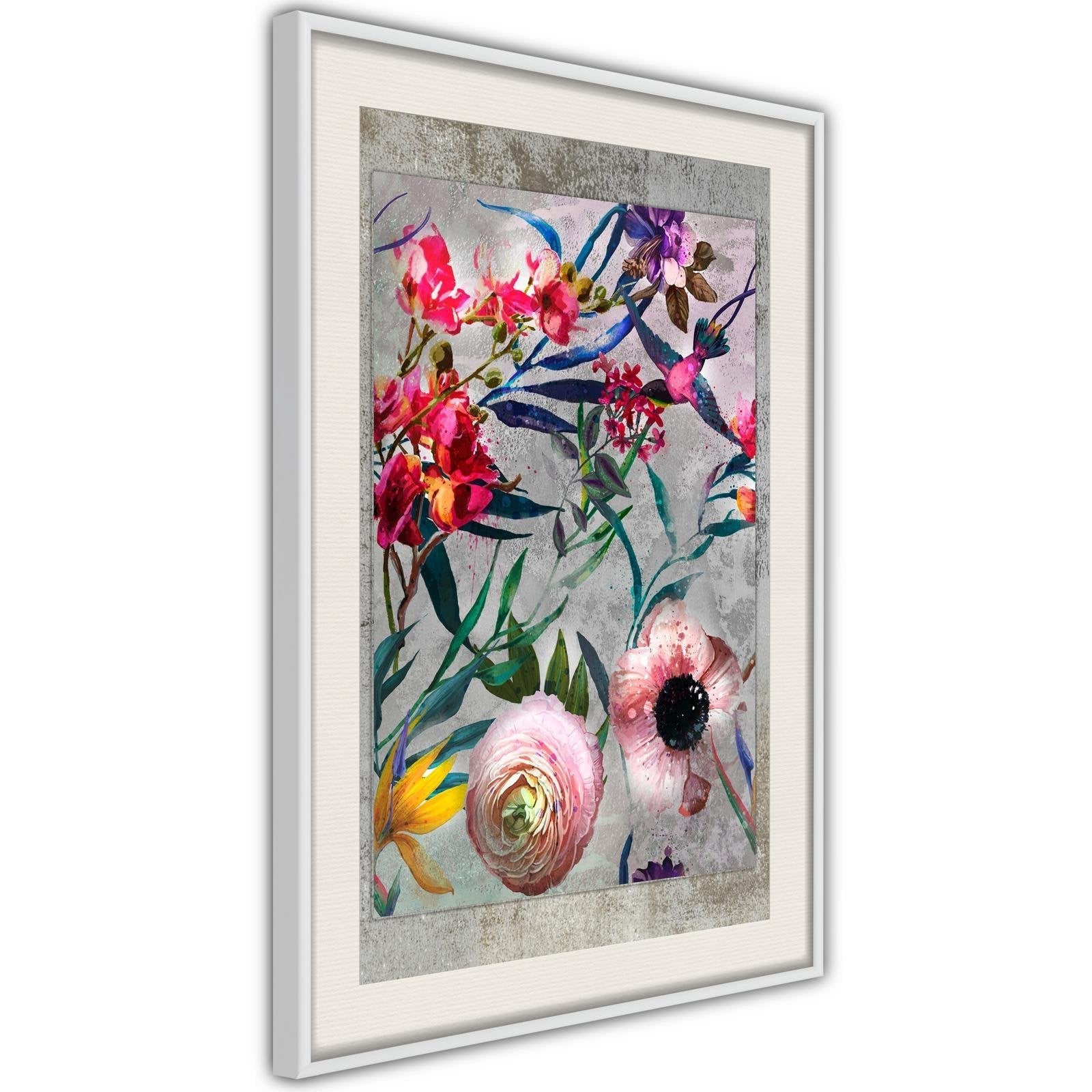 Inramad Poster / Tavla - Scattered Flowers-Poster Inramad-Artgeist-peaceofhome.se
