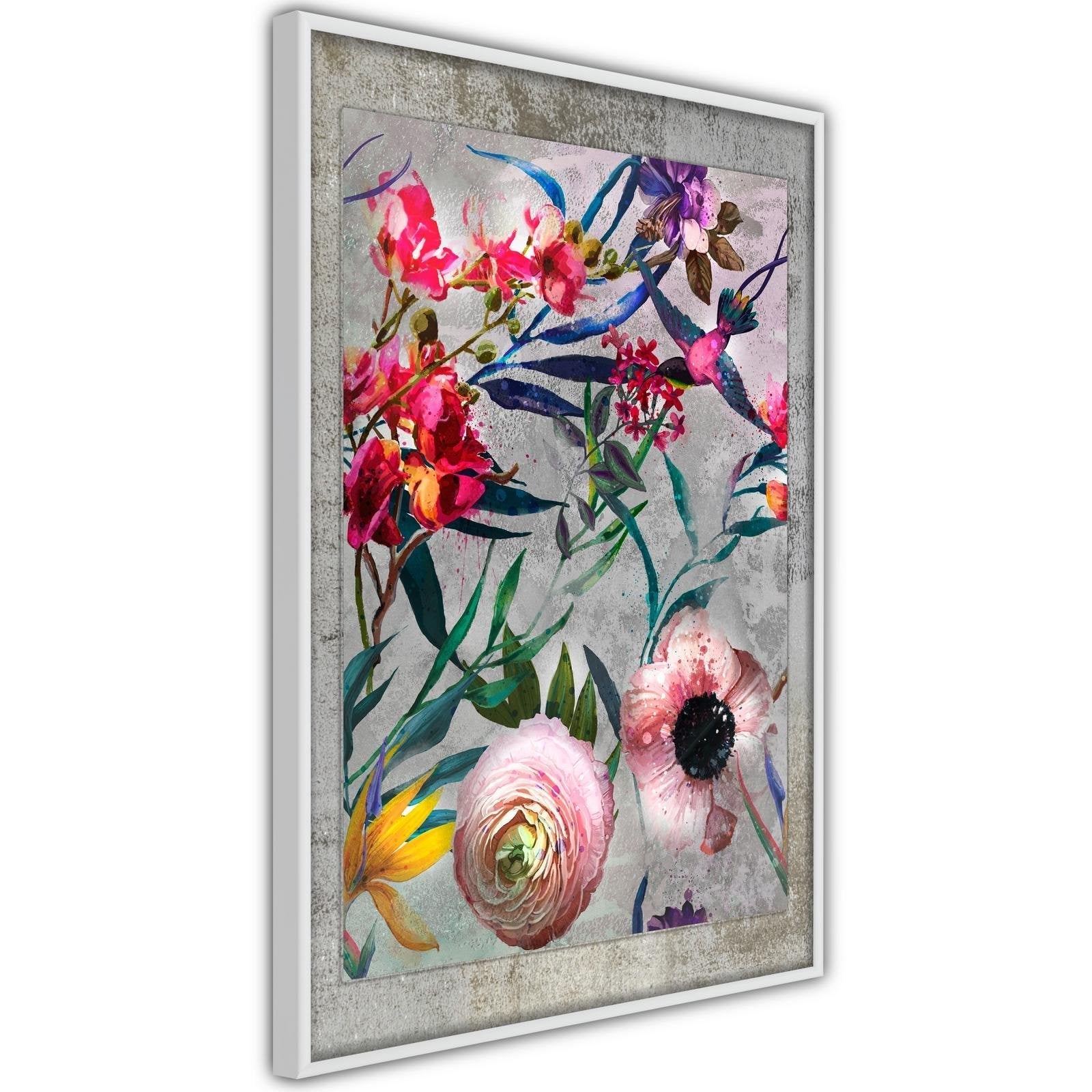 Inramad Poster / Tavla - Scattered Flowers-Poster Inramad-Artgeist-peaceofhome.se