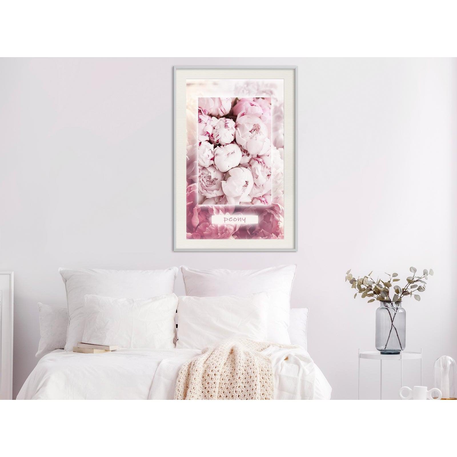 Inramad Poster / Tavla - Scent of Peonies-Affisch-Artgeist-peaceofhome.se