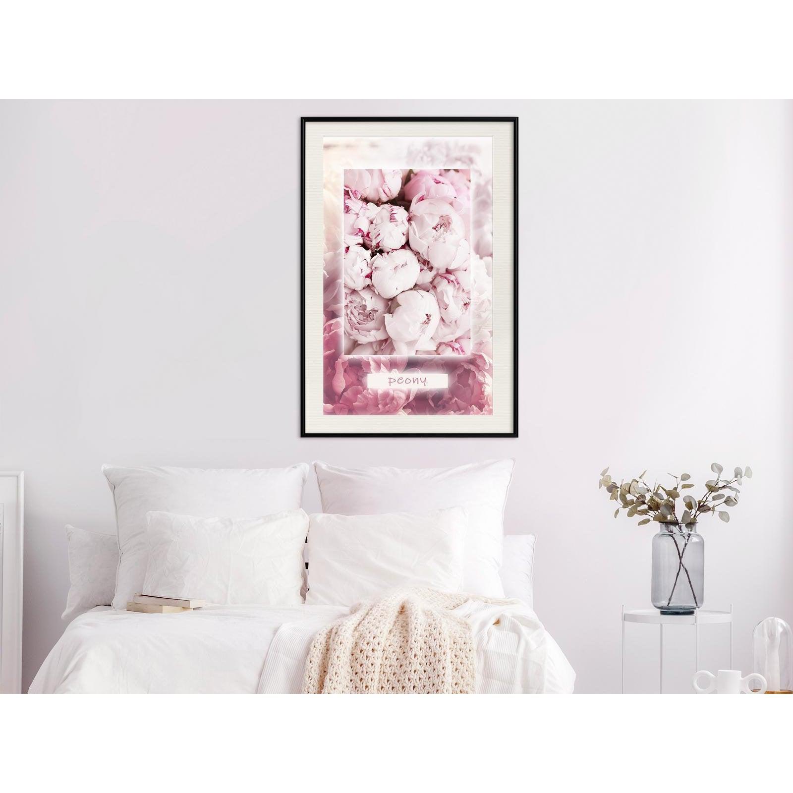 Inramad Poster / Tavla - Scent of Peonies-Affisch-Artgeist-peaceofhome.se