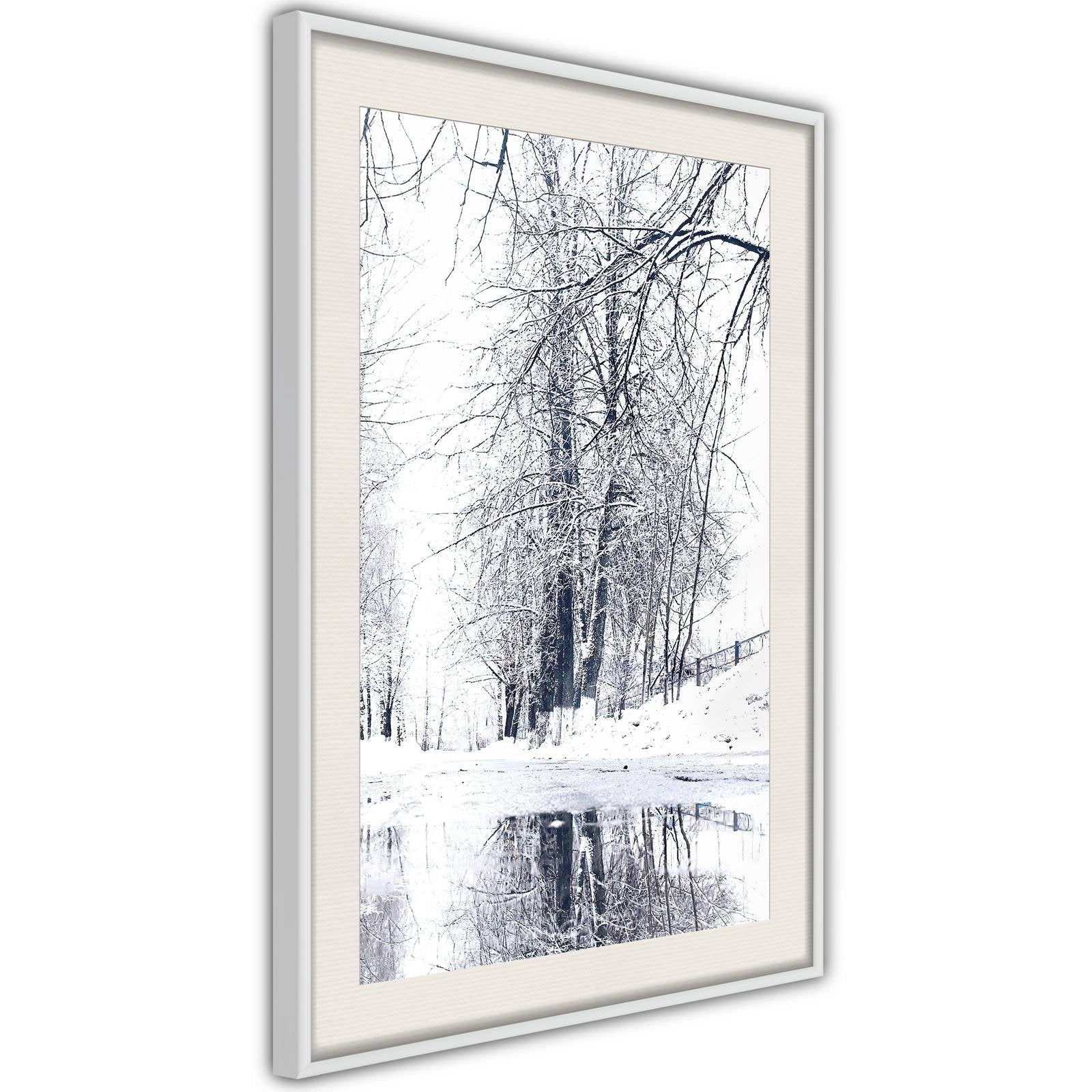 Inramad Poster / Tavla - Snowy Park-Affisch-Artgeist-peaceofhome.se