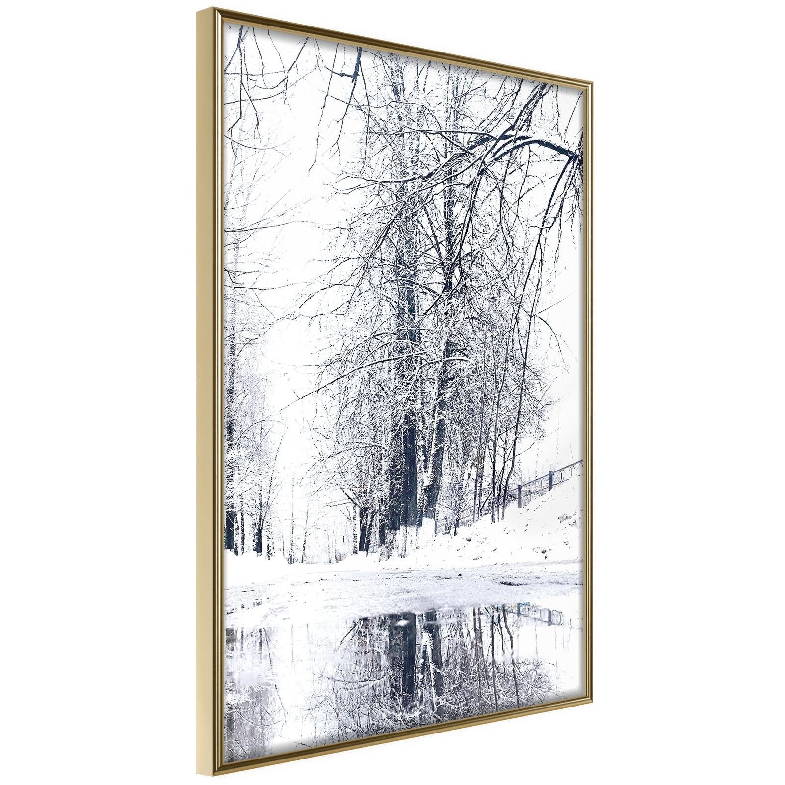 Inramad Poster / Tavla - Snowy Park-Affisch-Artgeist-peaceofhome.se