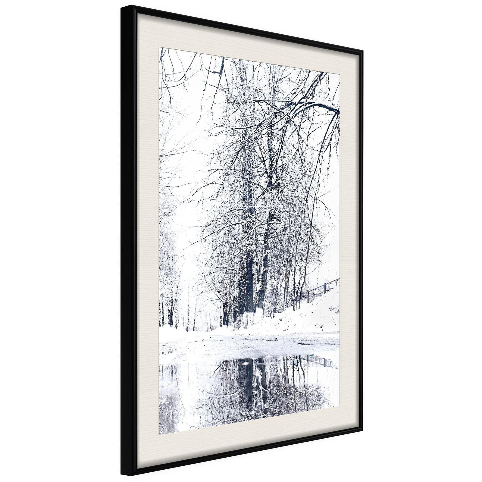 Inramad Poster / Tavla - Snowy Park-Affisch-Artgeist-peaceofhome.se