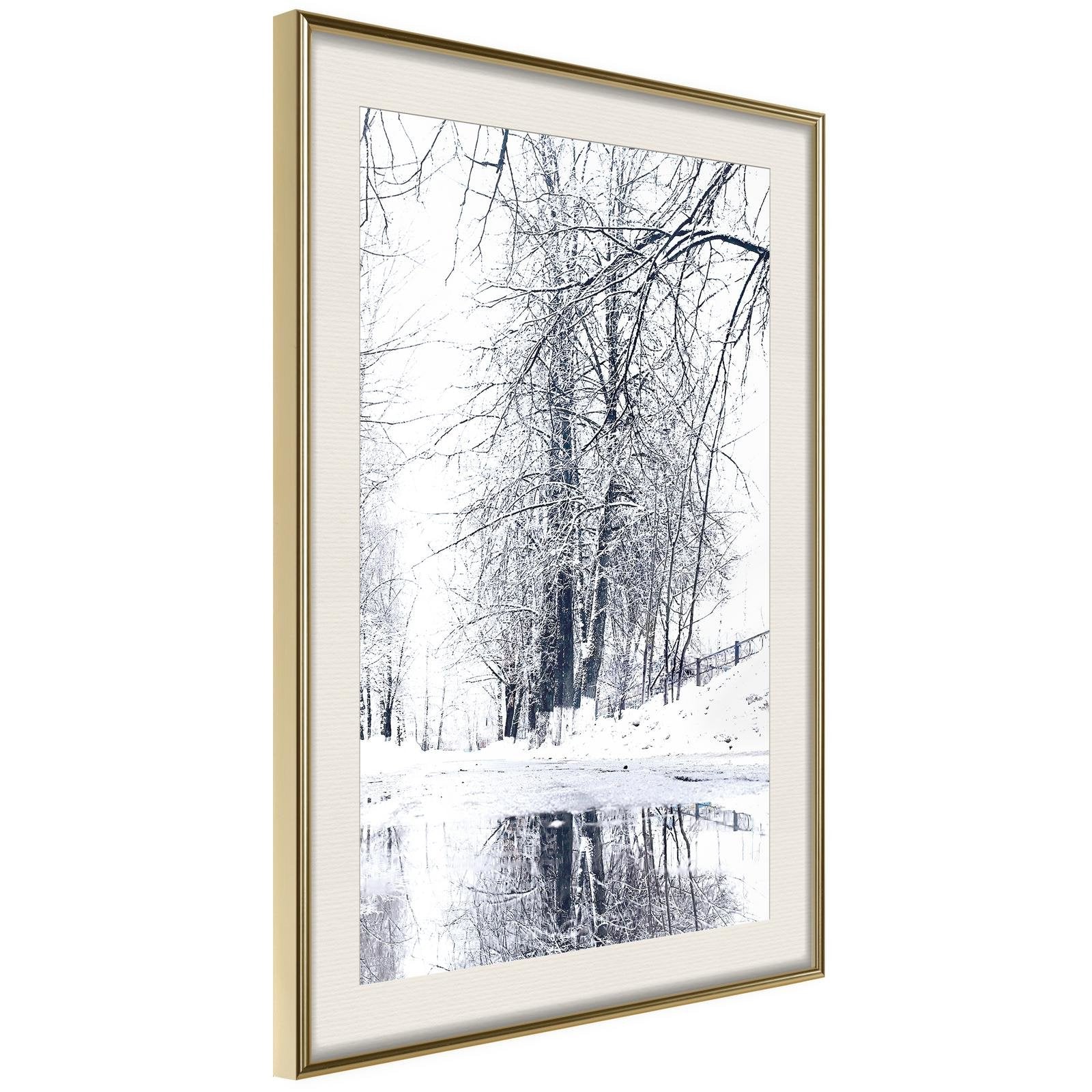 Inramad Poster / Tavla - Snowy Park-Affisch-Artgeist-peaceofhome.se