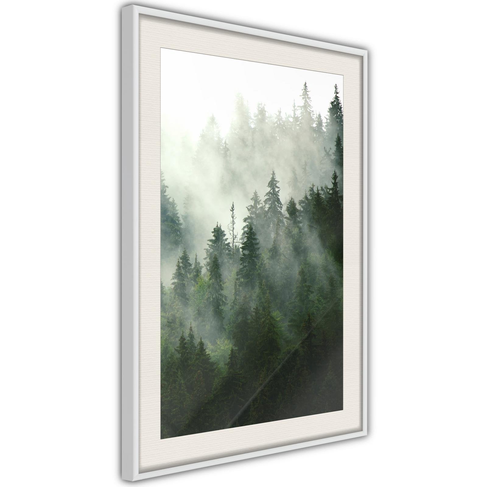 Inramad Poster / Tavla - Steaming Forest-Poster Inramad-Artgeist-peaceofhome.se