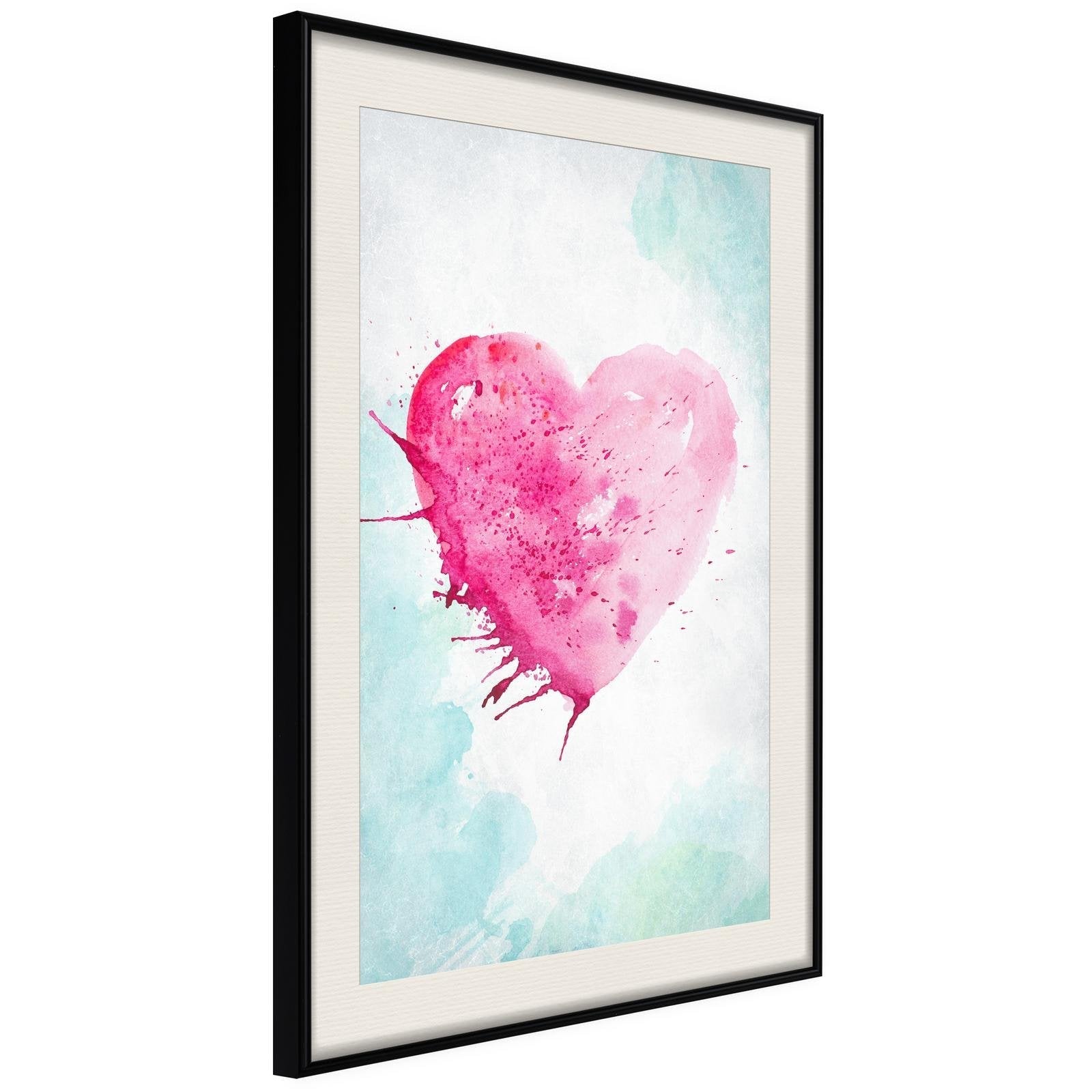 Inramad Poster / Tavla - Symbol Of Love-Poster Inramad-Artgeist-peaceofhome.se