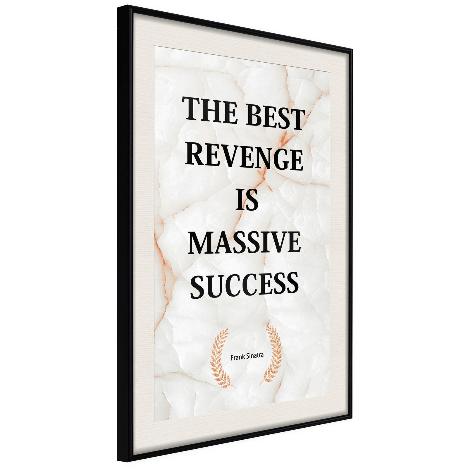 Inramad Poster / Tavla - The Best Motivation-Poster Inramad-Artgeist-peaceofhome.se