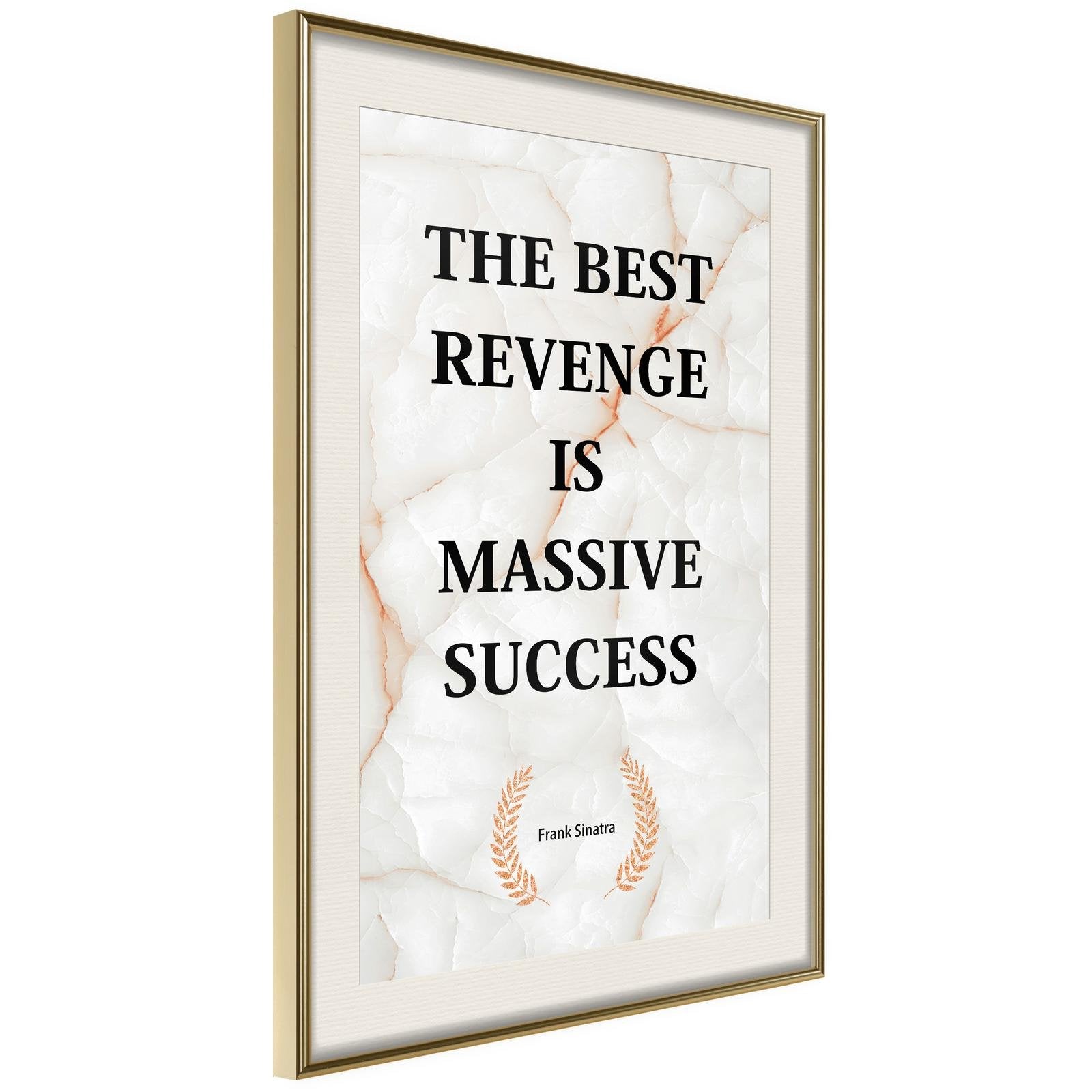 Inramad Poster / Tavla - The Best Motivation-Poster Inramad-Artgeist-peaceofhome.se