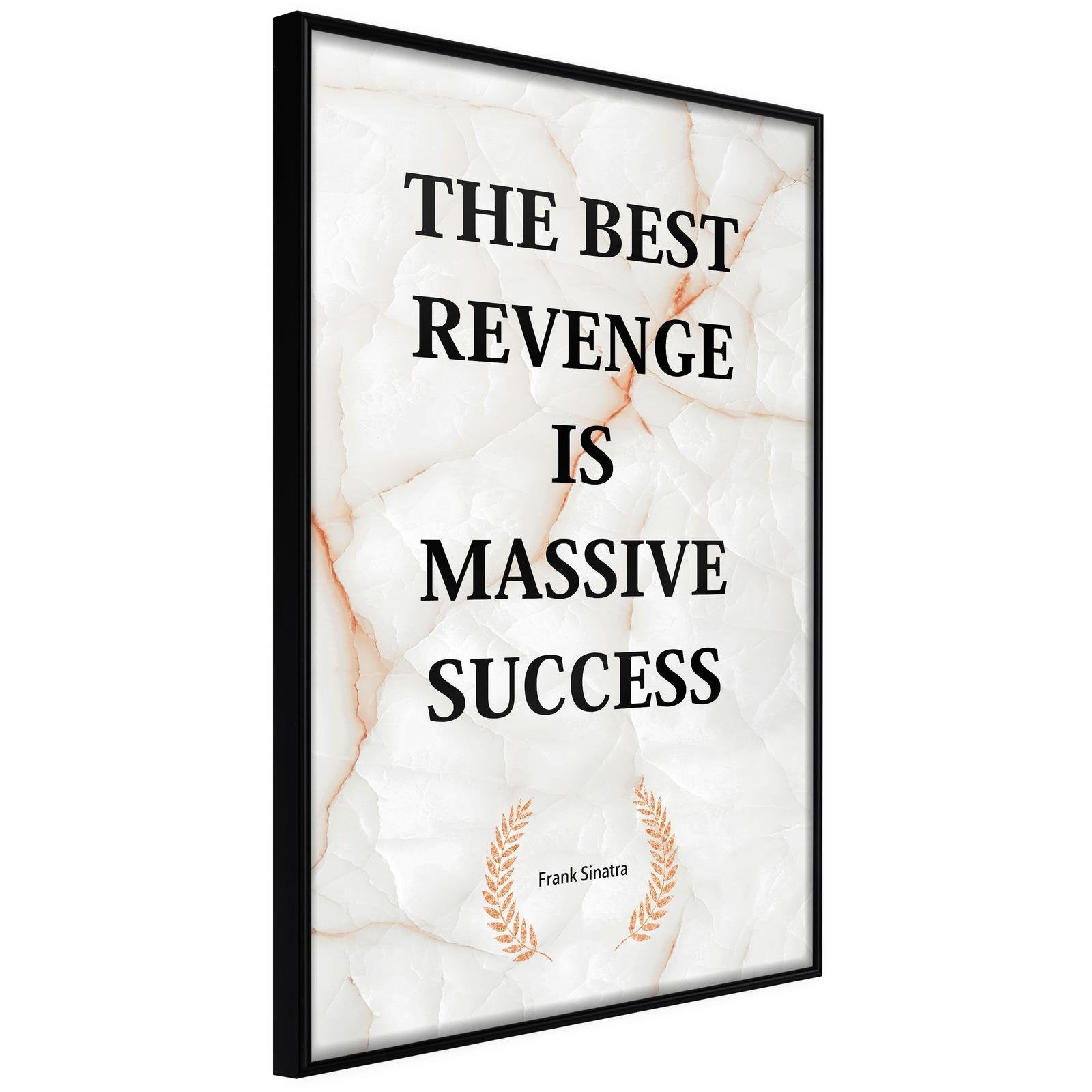 Inramad Poster / Tavla - The Best Motivation-Poster Inramad-Artgeist-peaceofhome.se