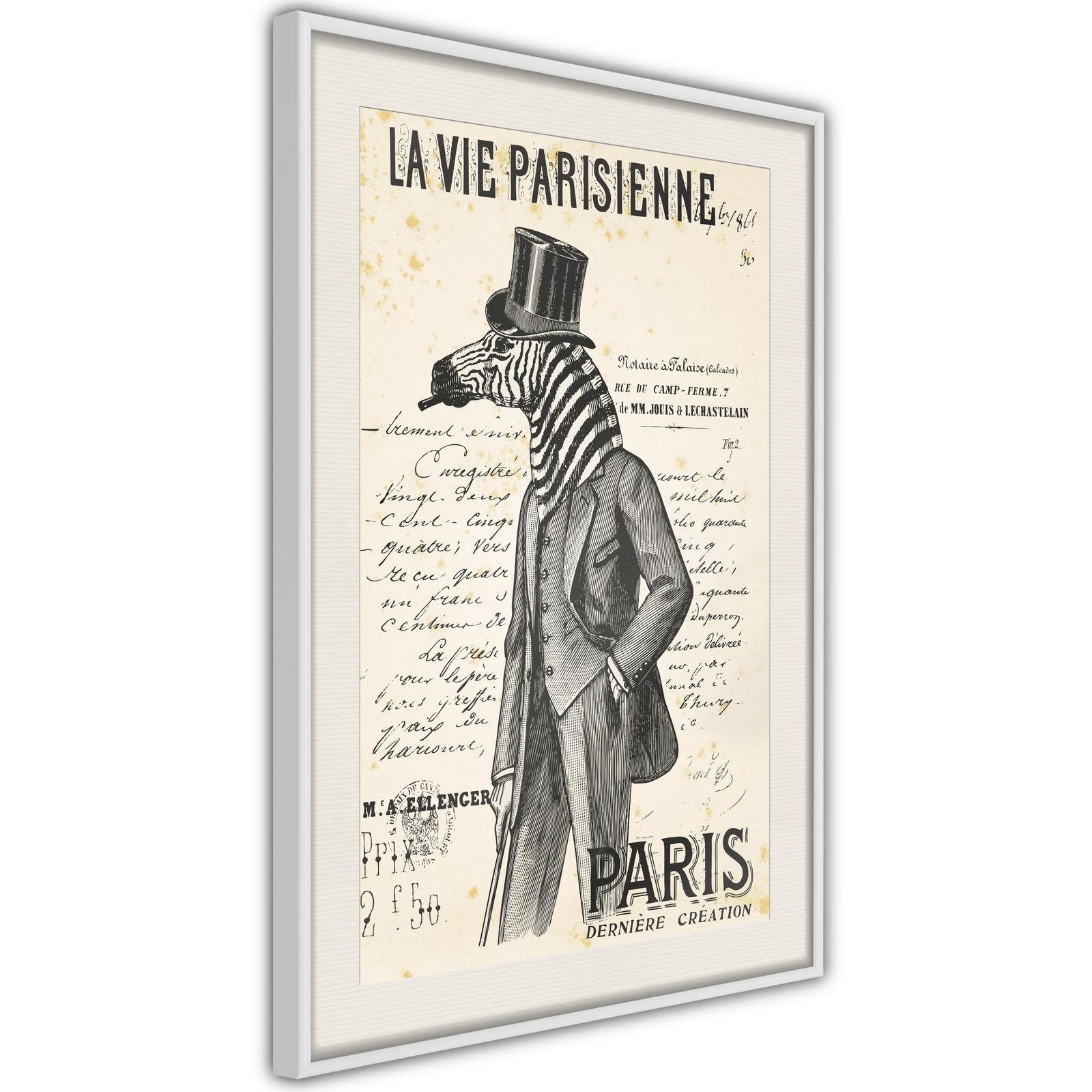 Inramad Poster / Tavla - The Parisian Life-Poster Inramad-Artgeist-peaceofhome.se