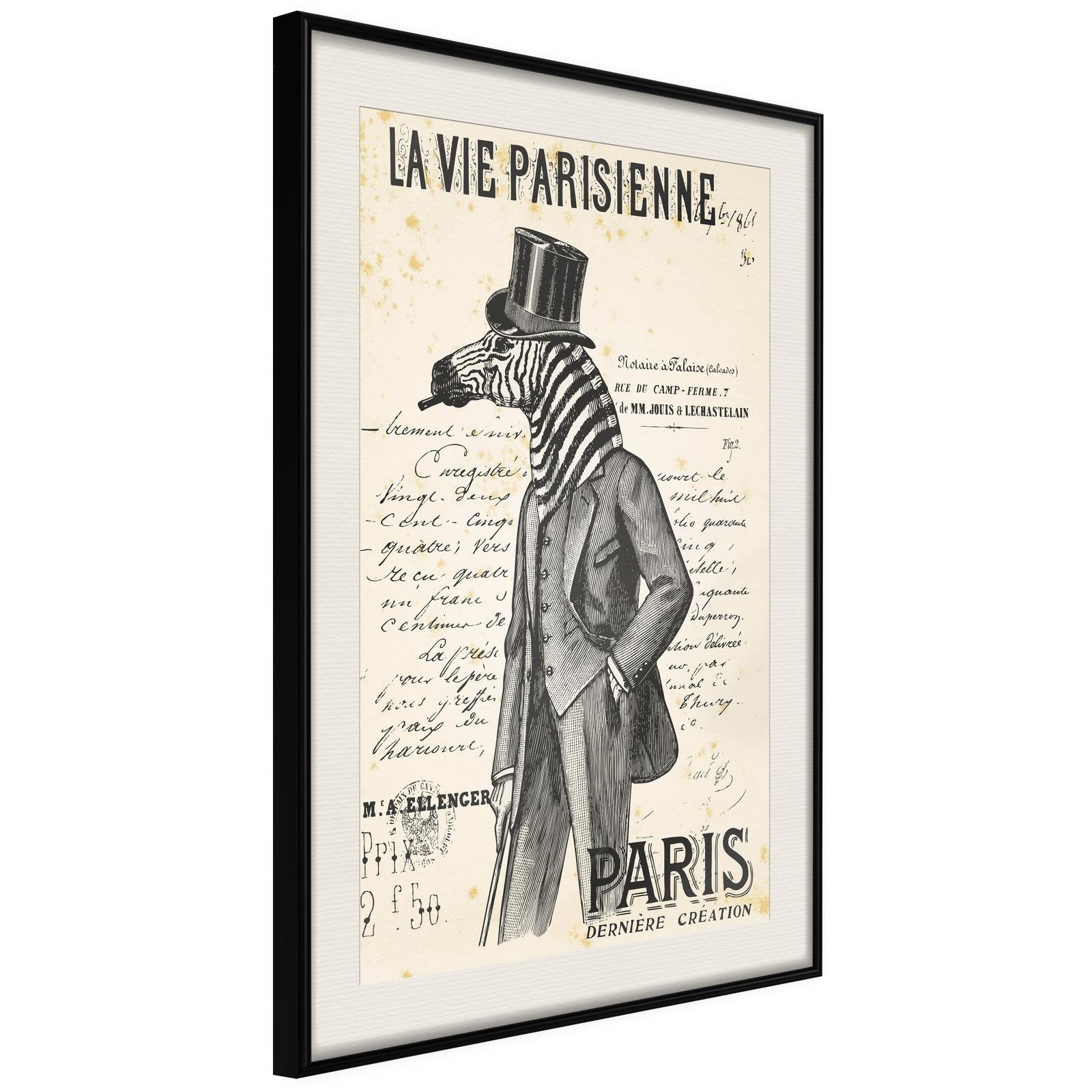 Inramad Poster / Tavla - The Parisian Life-Poster Inramad-Artgeist-peaceofhome.se