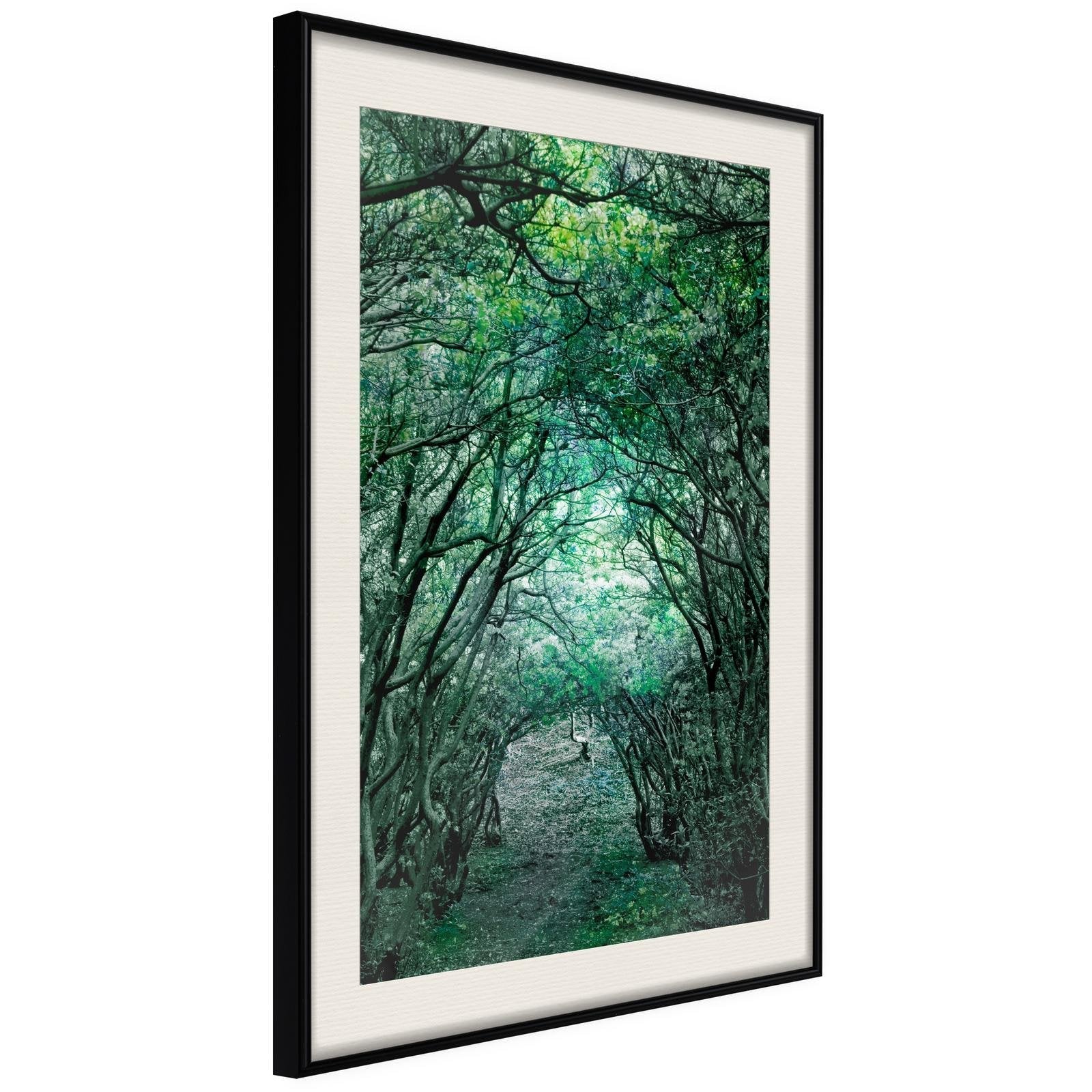 Inramad Poster / Tavla - Tree Tunnel-Poster Inramad-Artgeist-peaceofhome.se