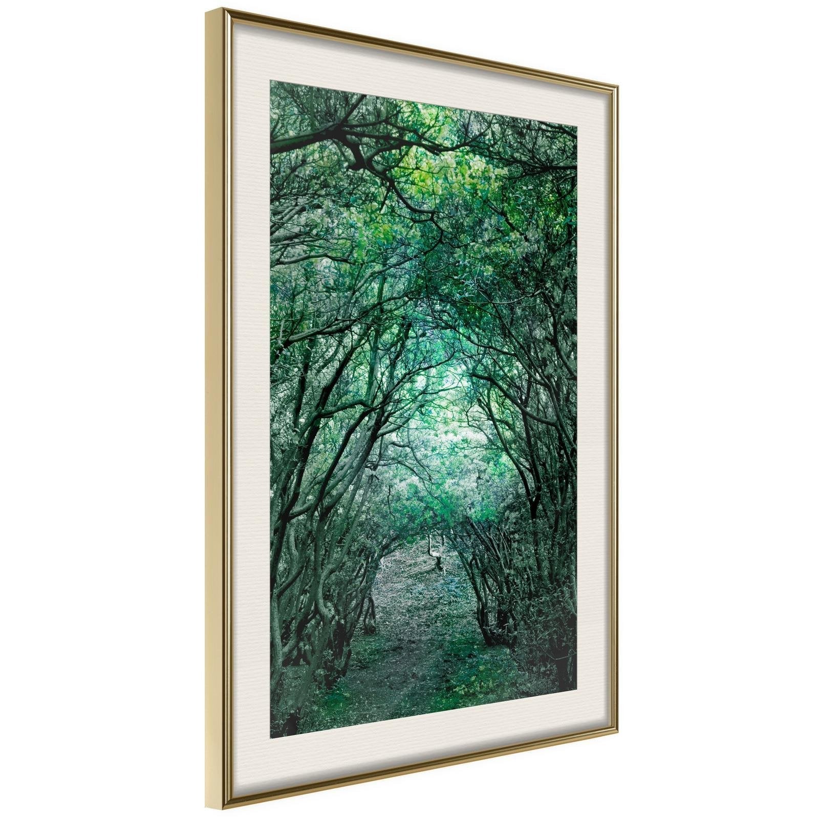 Inramad Poster / Tavla - Tree Tunnel-Poster Inramad-Artgeist-peaceofhome.se