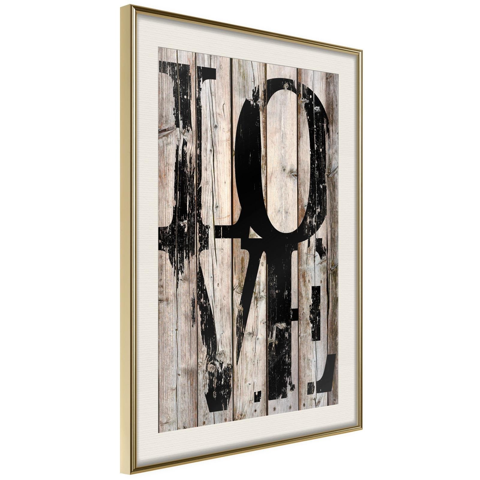 Inramad Poster / Tavla - Vintage: Love-Affisch-Artgeist-peaceofhome.se