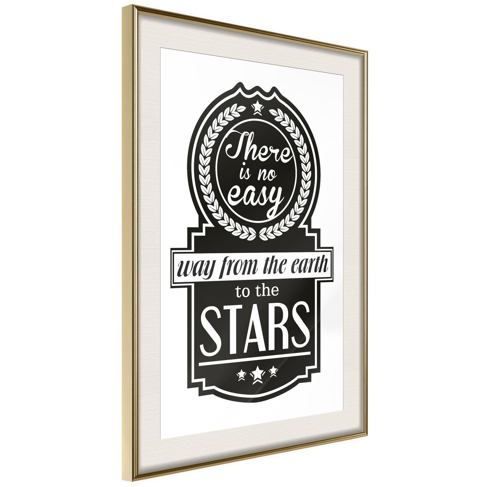 Inramad Poster / Tavla - Way to the Stars-Poster Inramad-Artgeist-peaceofhome.se