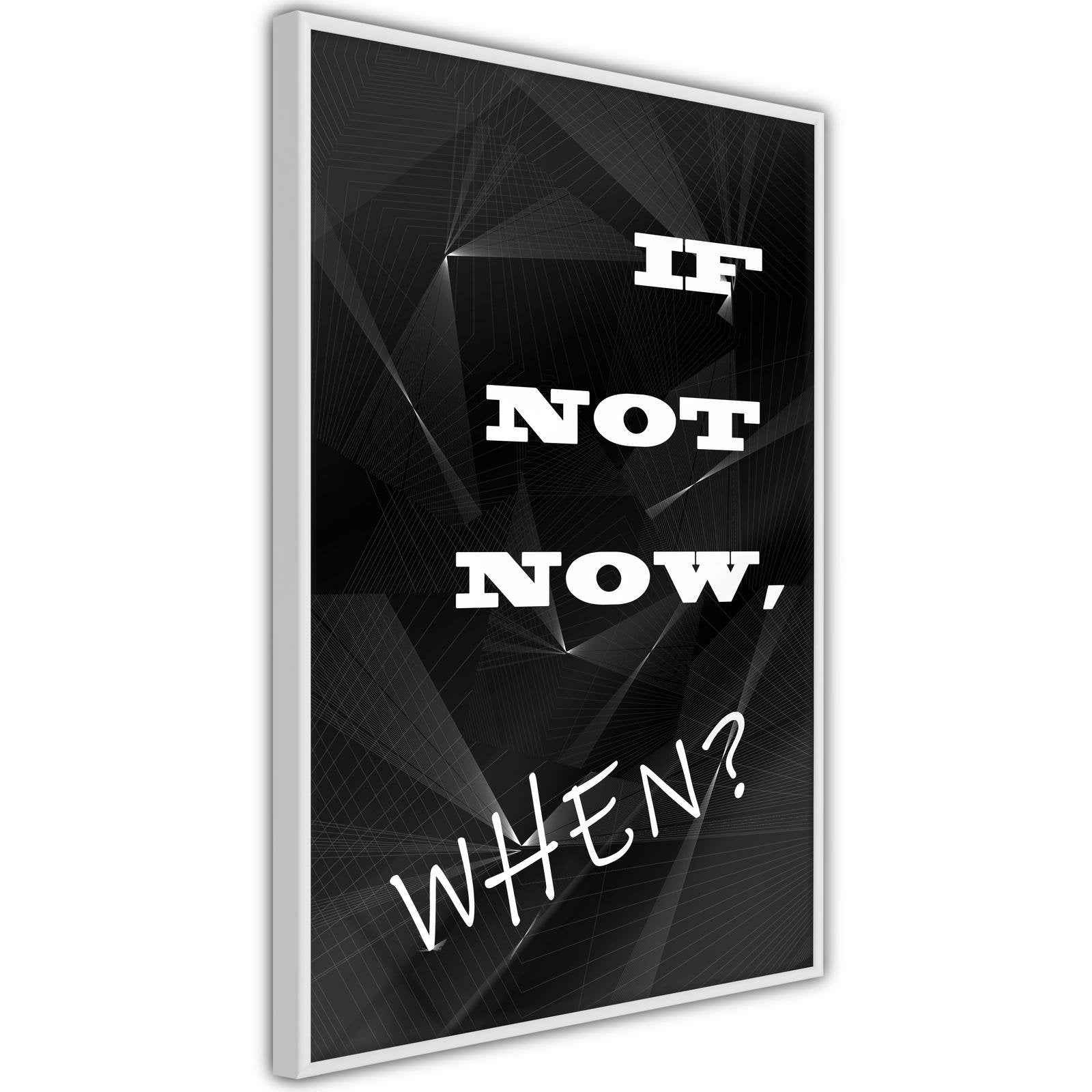 Inramad Poster / Tavla - When?-Poster Inramad-Artgeist-peaceofhome.se