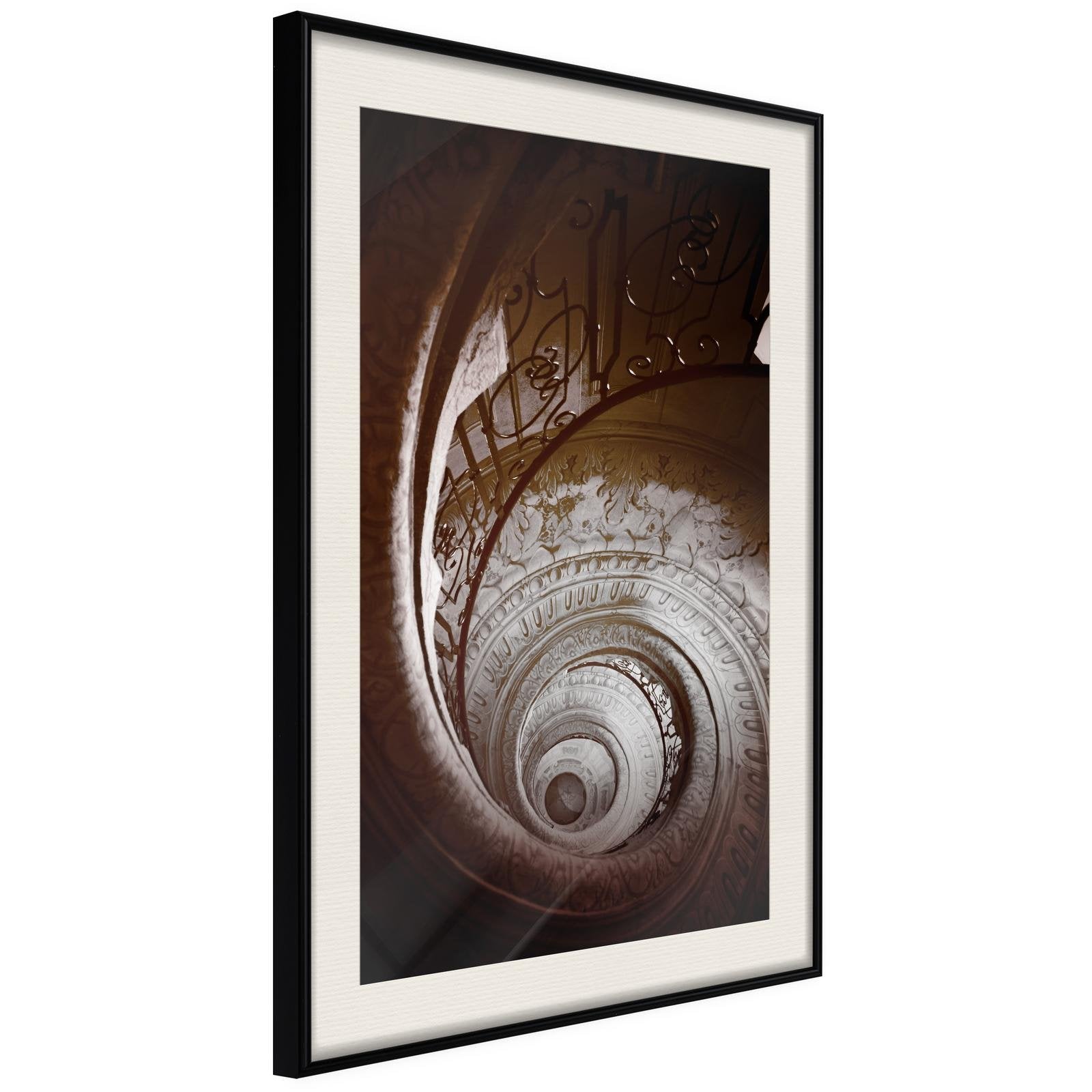 Inramad Poster / Tavla - Winding Staircase-Affisch-Artgeist-peaceofhome.se