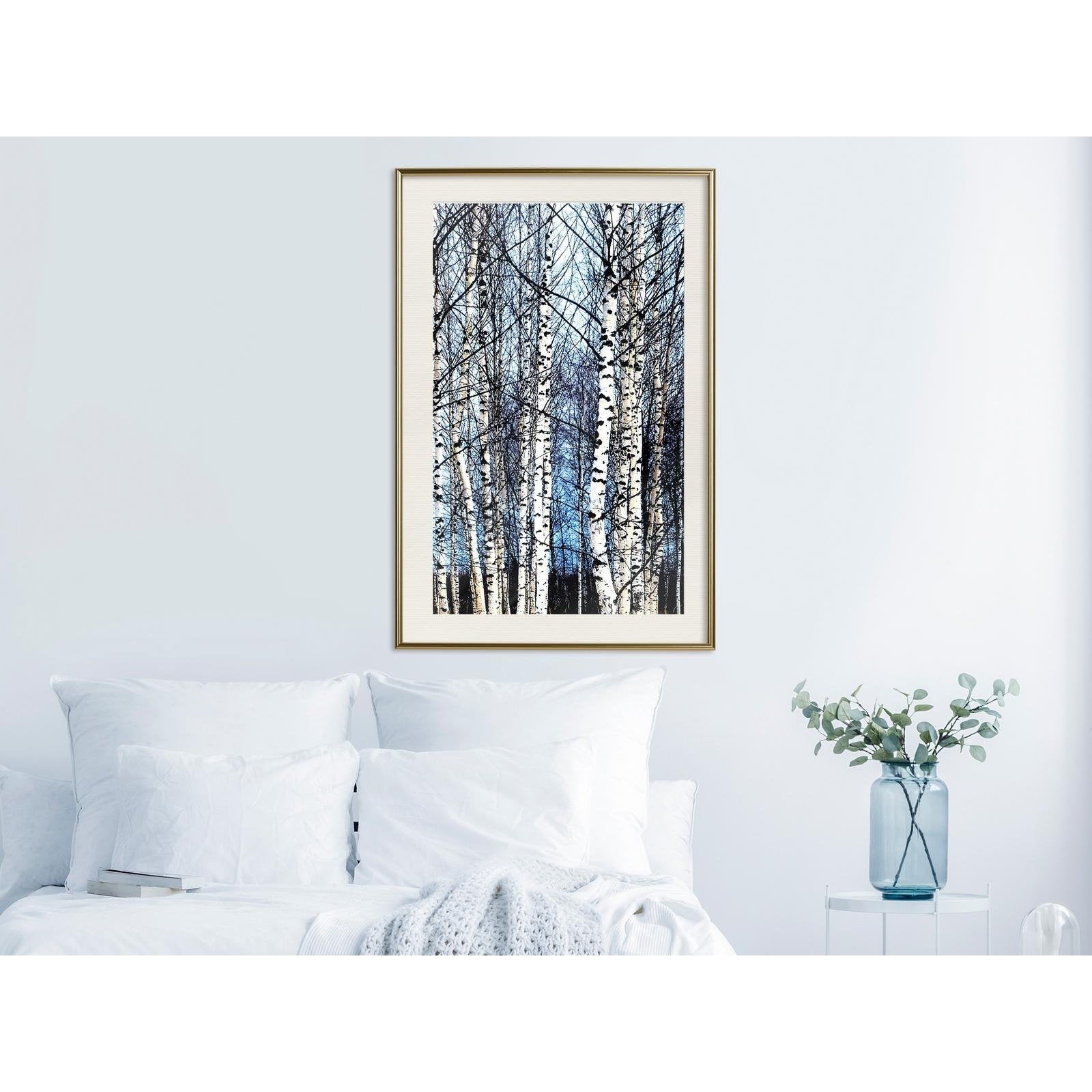 Inramad Poster / Tavla - Winter Birch Trees-Affisch-Artgeist-peaceofhome.se