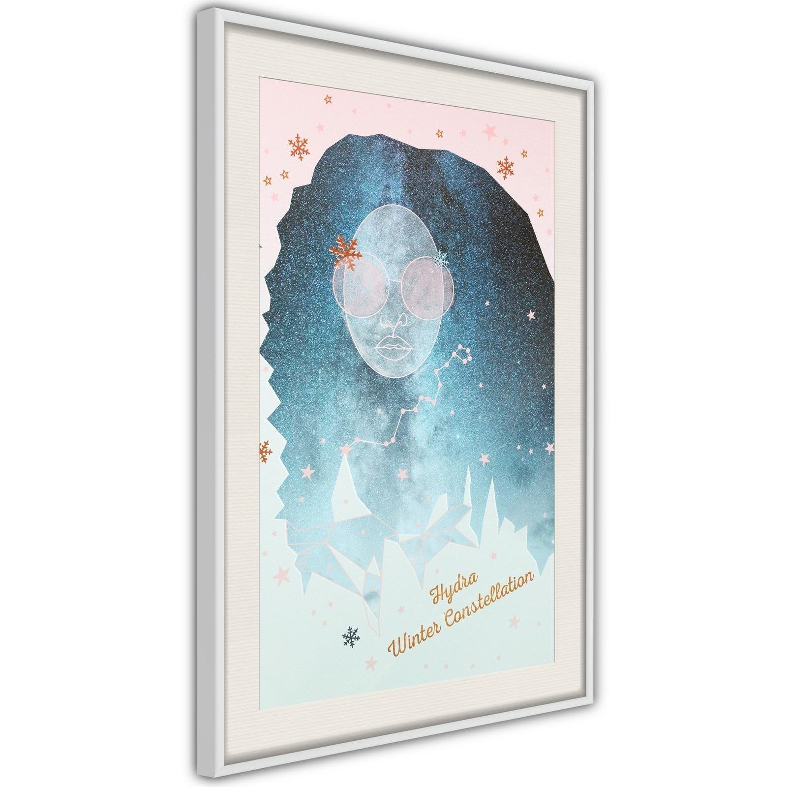 Inramad Poster / Tavla - Winter Constellation-Poster Inramad-Artgeist-peaceofhome.se