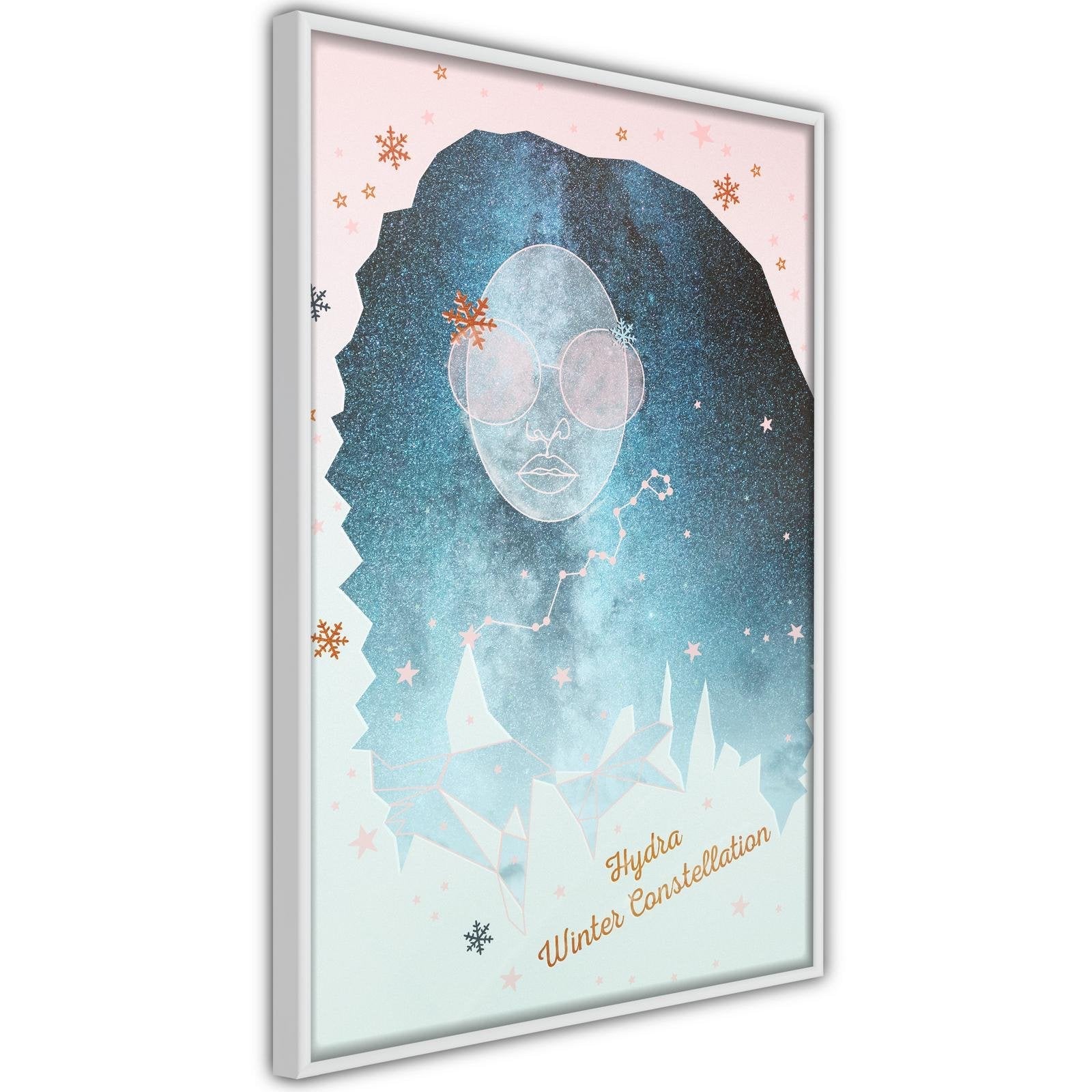 Inramad Poster / Tavla - Winter Constellation-Poster Inramad-Artgeist-peaceofhome.se