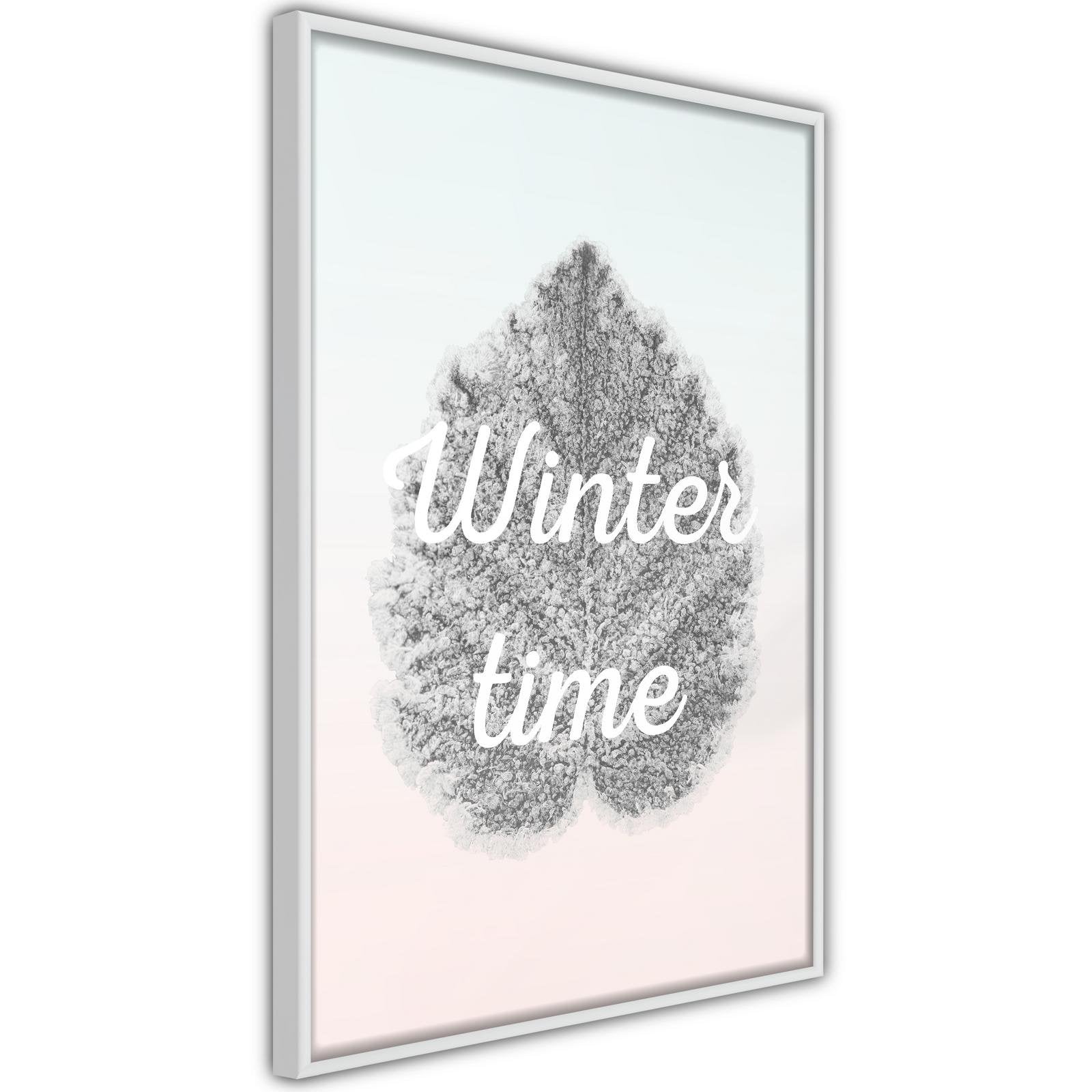 Inramad Poster / Tavla - Winter Leaf-Affisch-Artgeist-peaceofhome.se