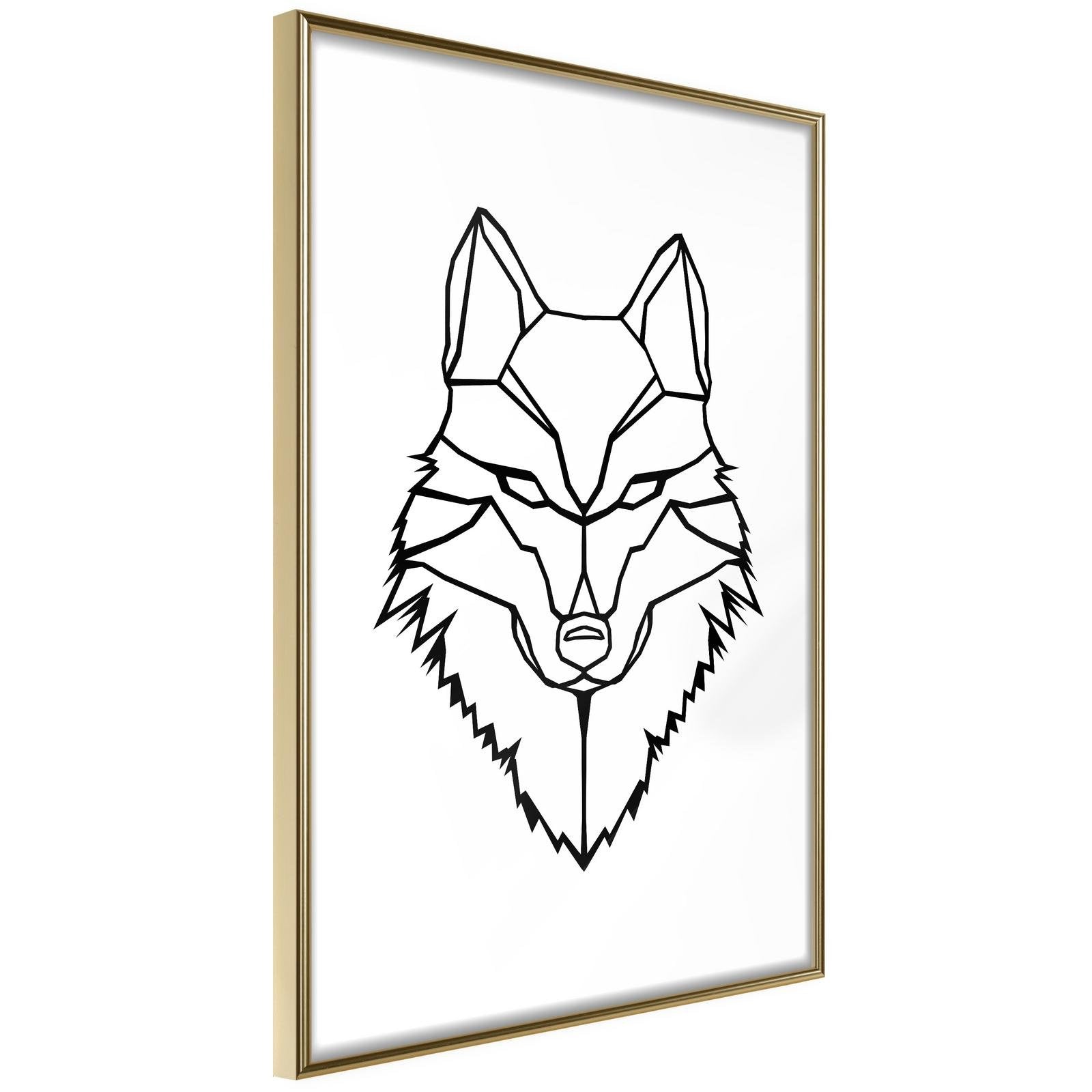 Inramad Poster / Tavla - Wolf Look-Affisch-Artgeist-peaceofhome.se