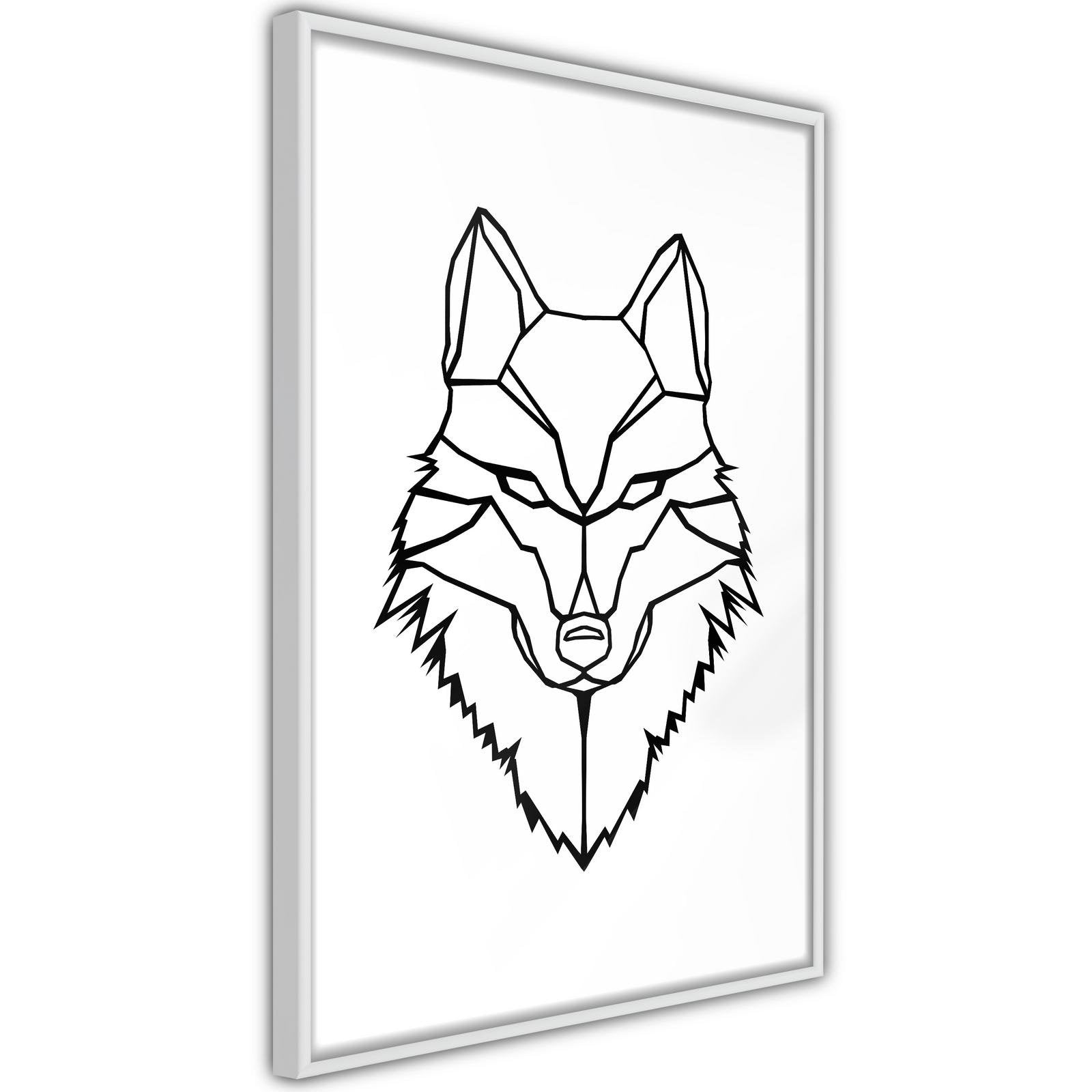 Inramad Poster / Tavla - Wolf Look-Affisch-Artgeist-peaceofhome.se