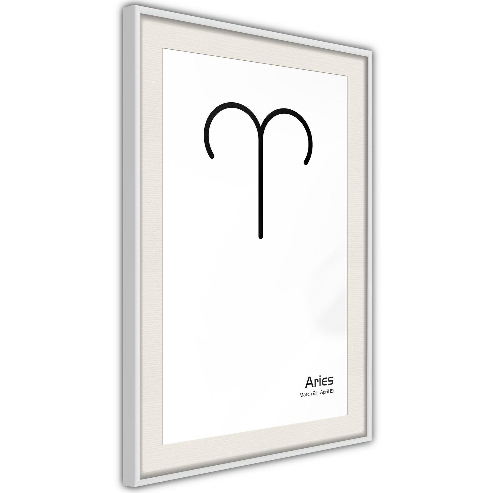 Inramad Poster / Tavla - Zodiac: Aries II-Poster Inramad-Artgeist-peaceofhome.se