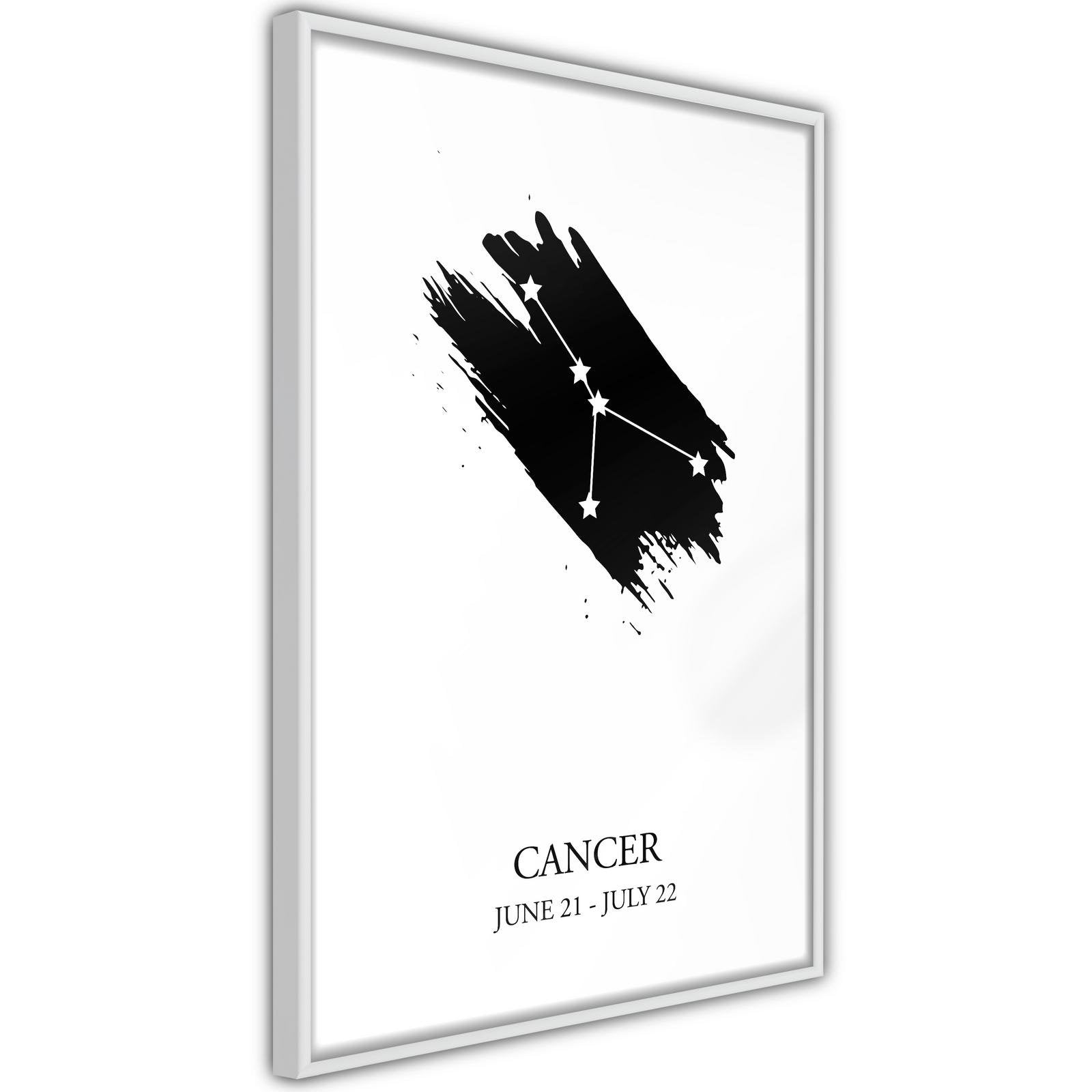 Inramad Poster / Tavla - Zodiac: Cancer I-Poster Inramad-Artgeist-peaceofhome.se